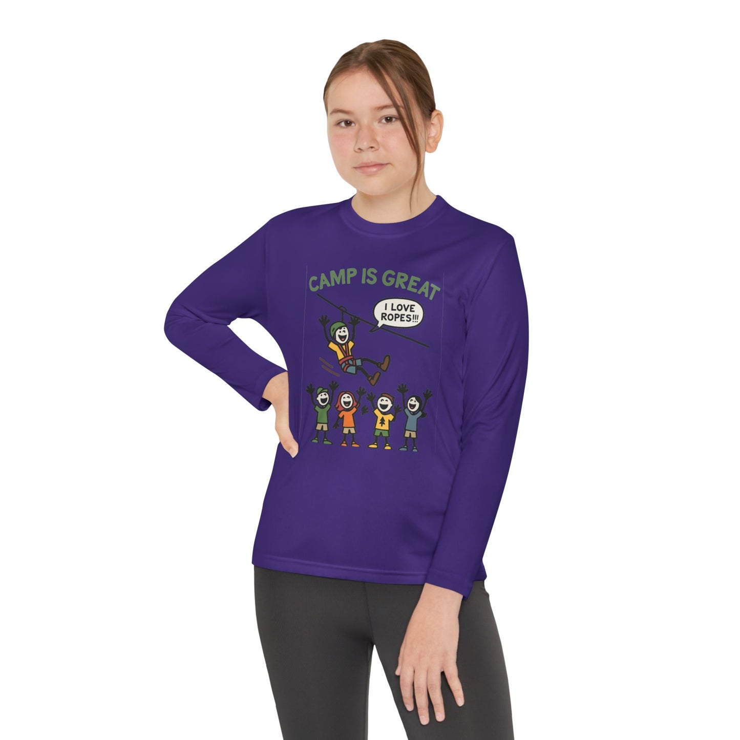 Youth Long Sleeve Competitor Tee Ropes