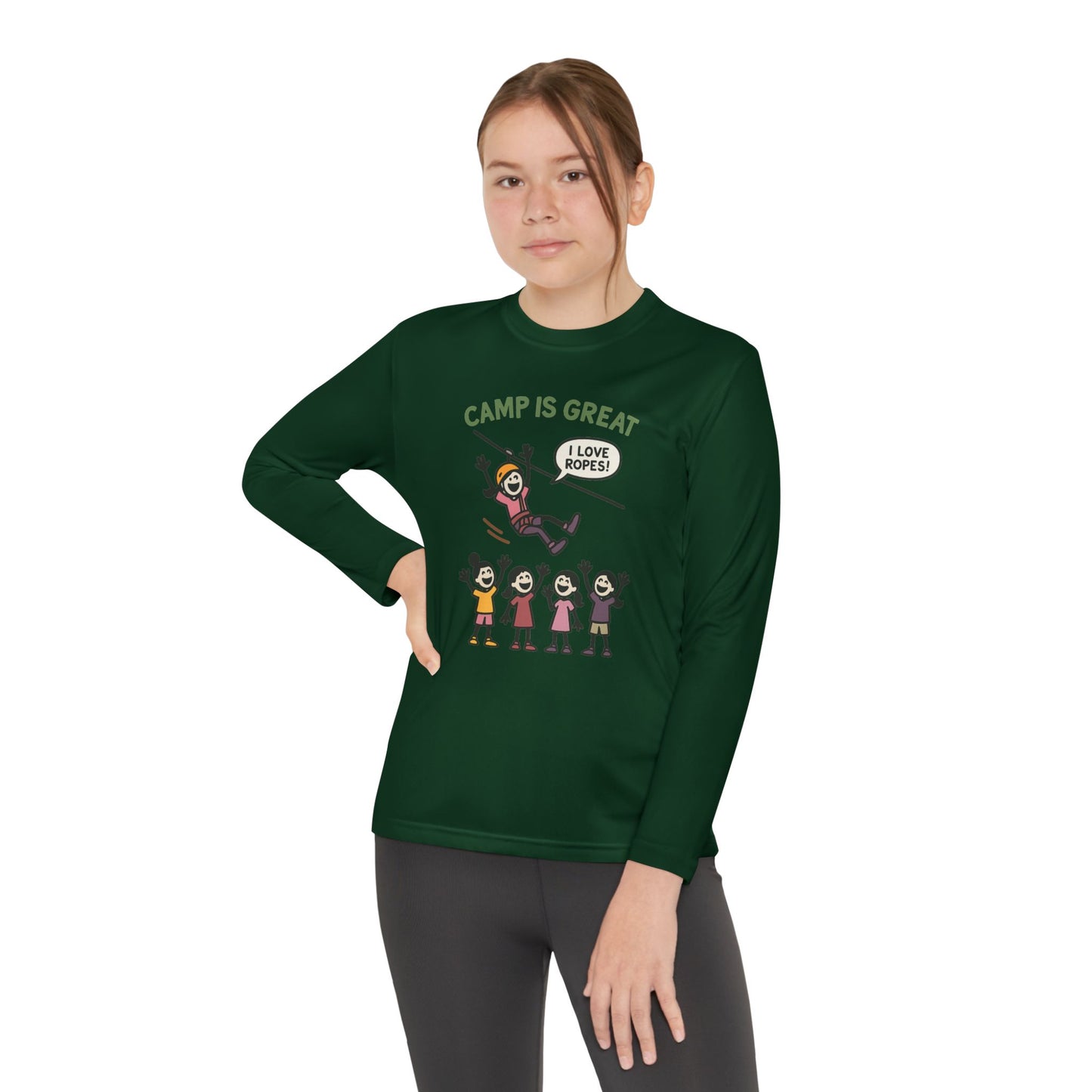 Youth Long Sleeve Competitor Tee Ropes