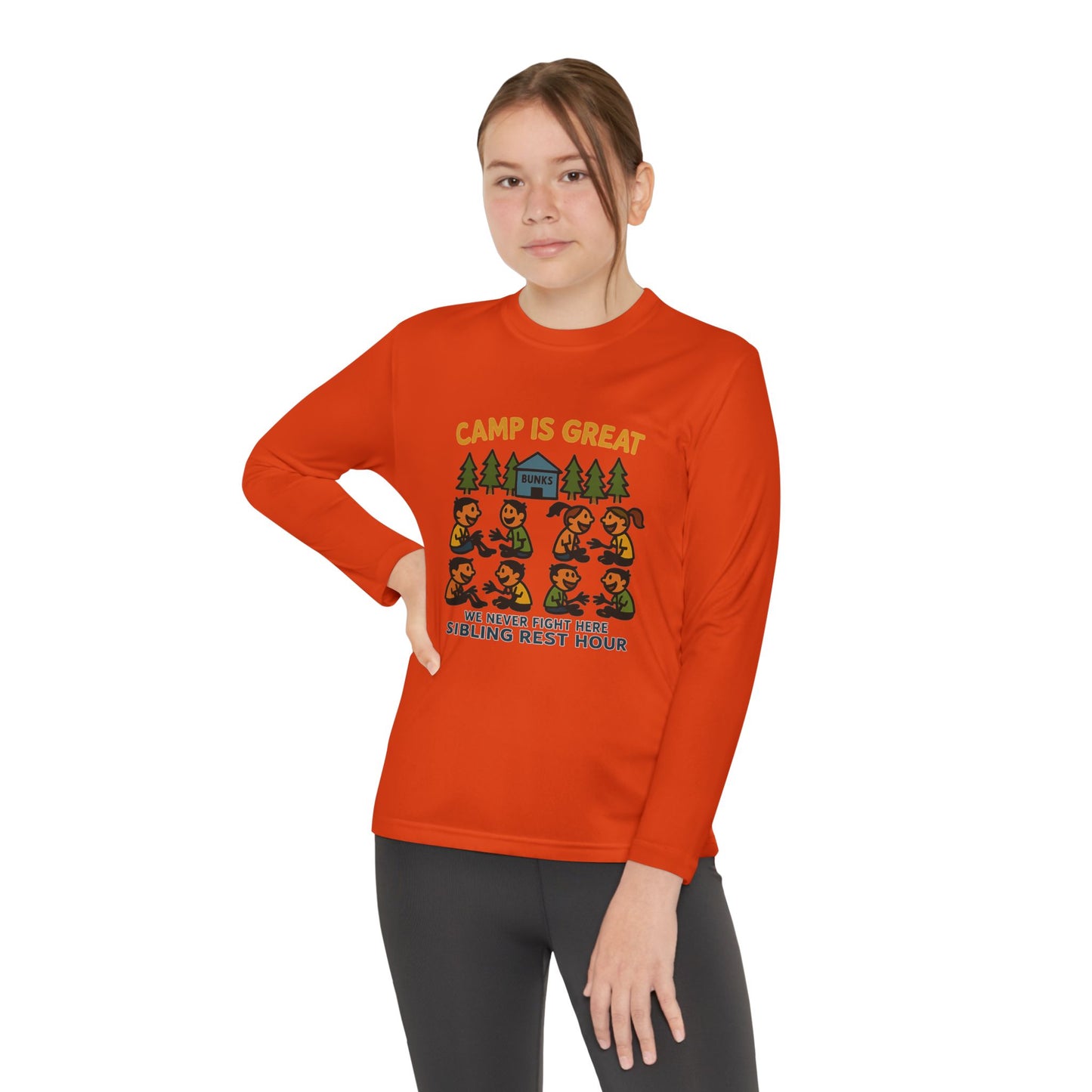 Youth Long Sleeve Competitor Tee Sibling Rest Hour