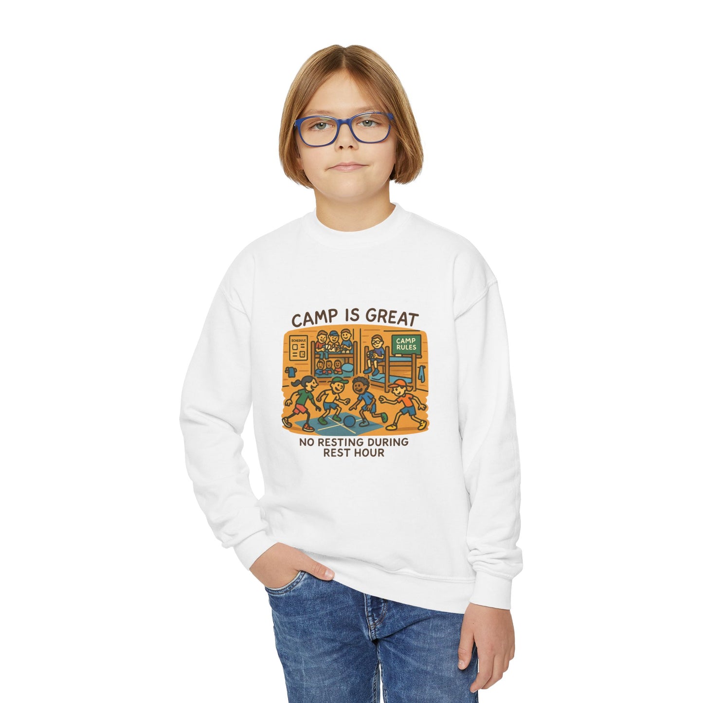 Youth Crewneck Sweatshirt Rest Hour