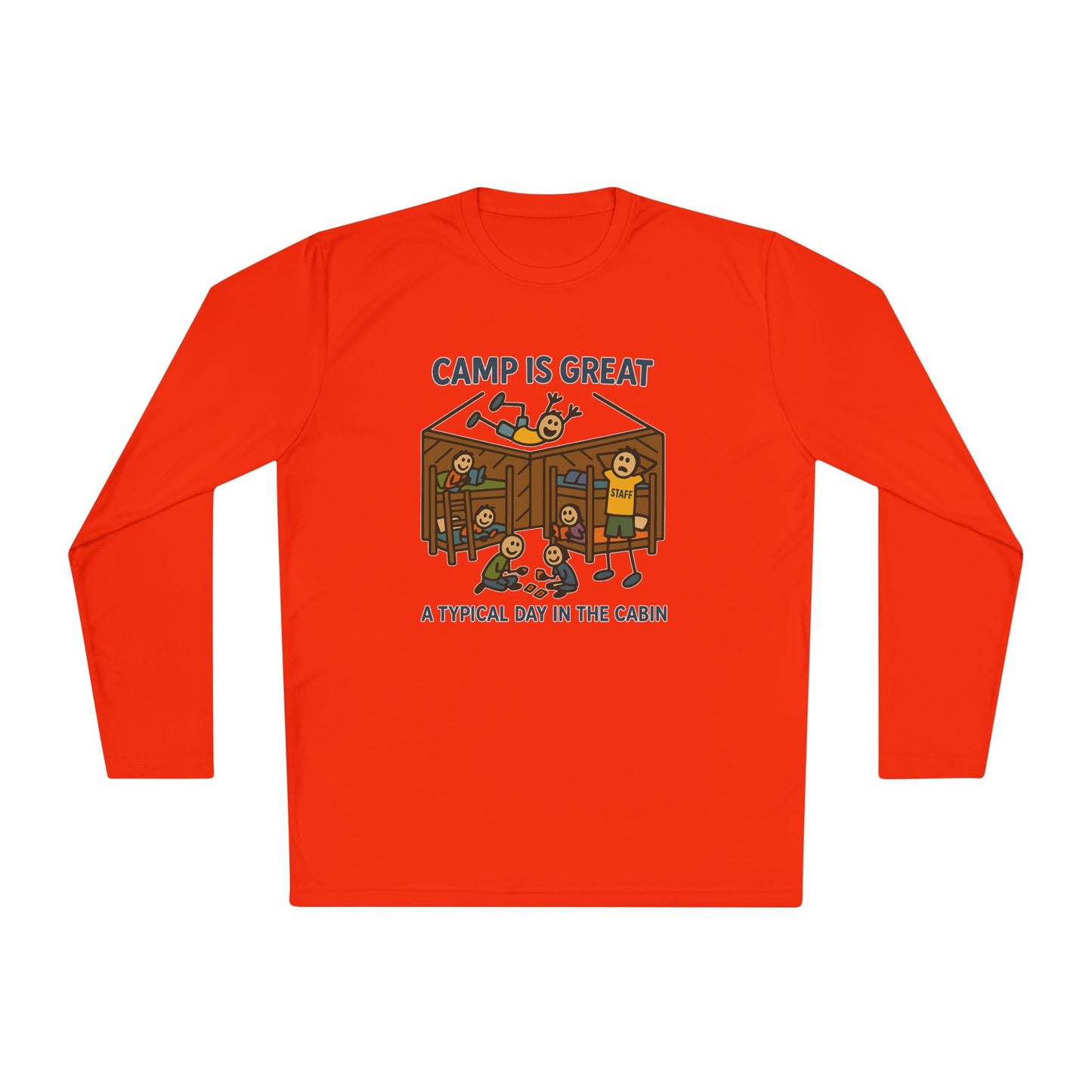 Unisex Lightweight Long Sleeve Tee Typical Day in the Cabin