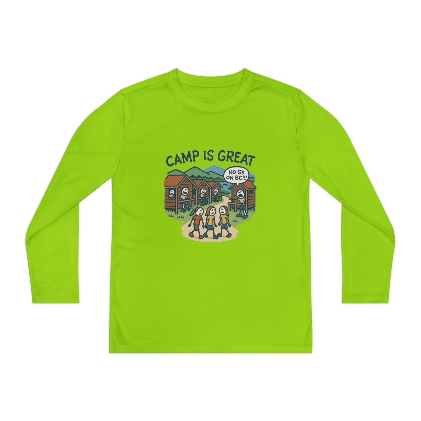Youth Long Sleeve Competitor Tee No G's on BC