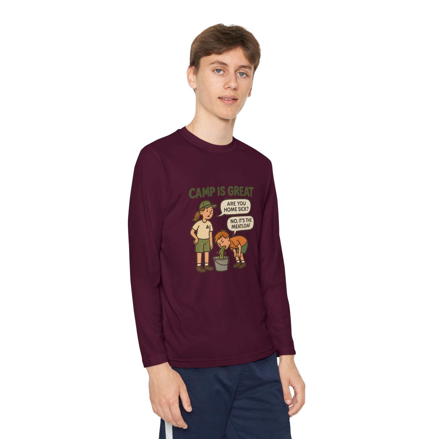Youth Long Sleeve Competitor Tee Meatloaf