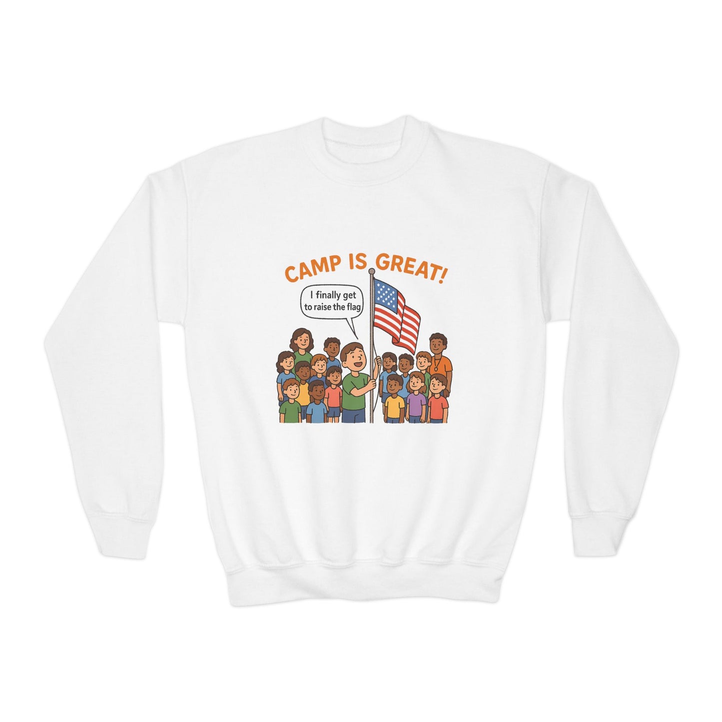 Youth Crewneck Sweatshirt Flag