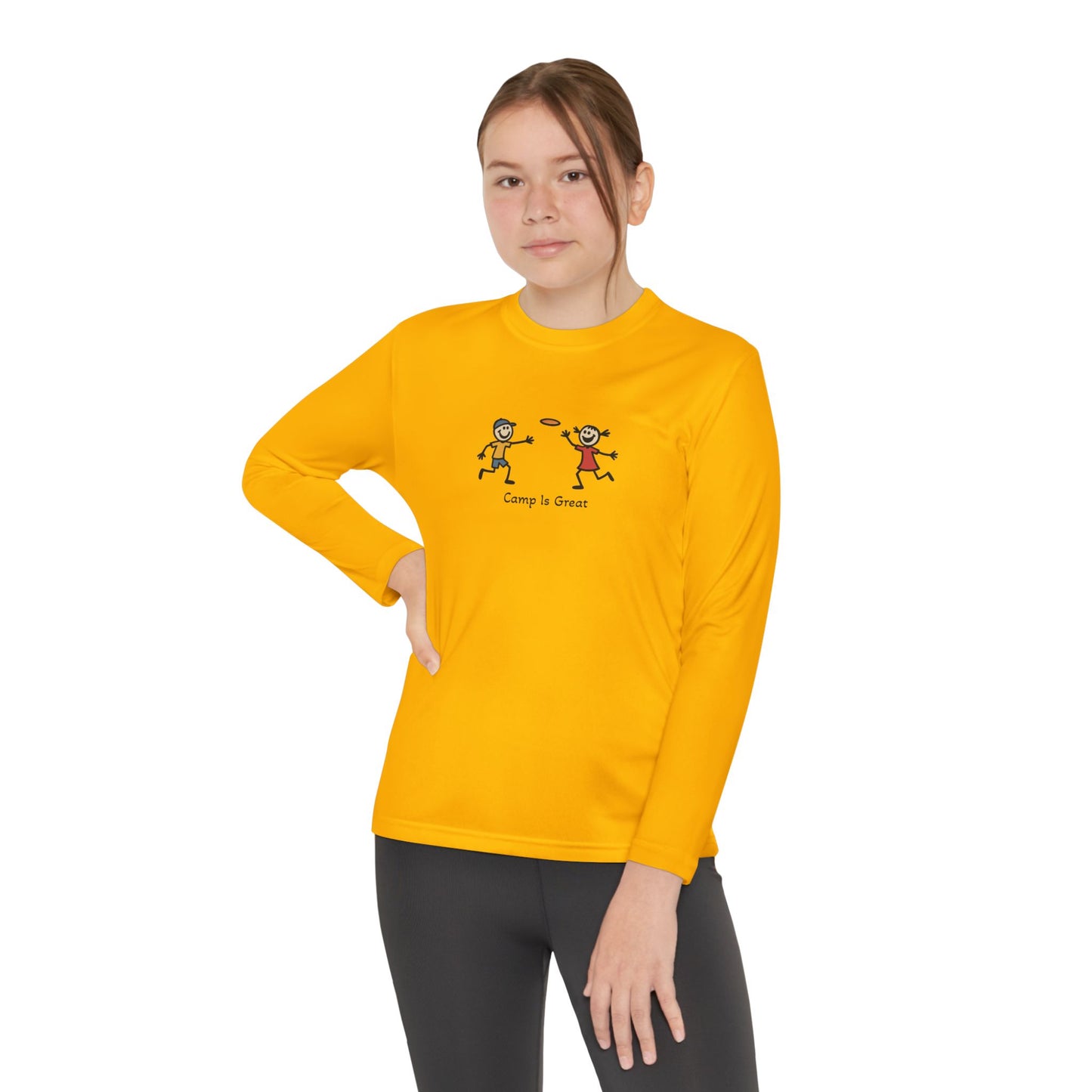 Youth Long Sleeve Competitor Tee Frisbee