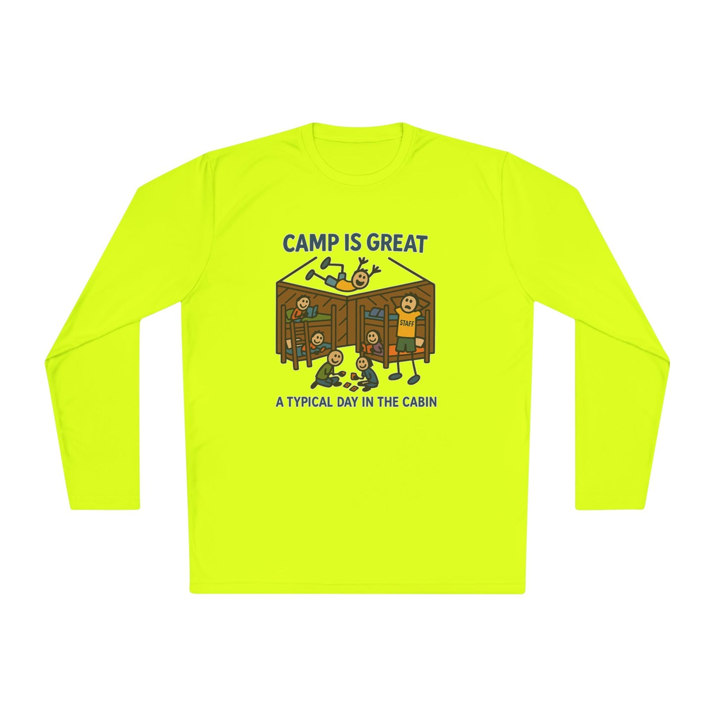 Unisex Lightweight Long Sleeve Tee Typical Day in the Cabin