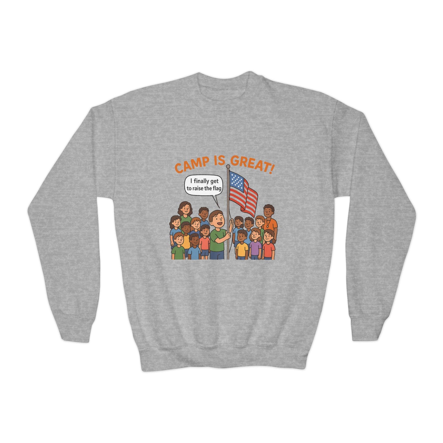 Youth Crewneck Sweatshirt Flag