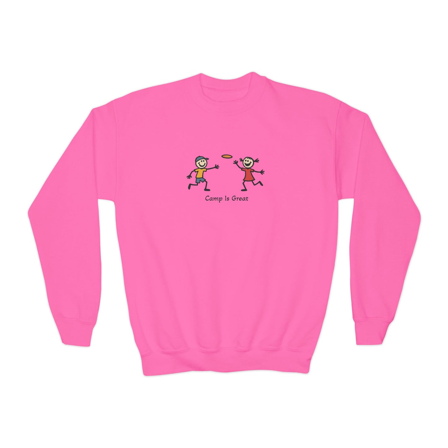 Youth Crewneck Sweatshirt Frisbee