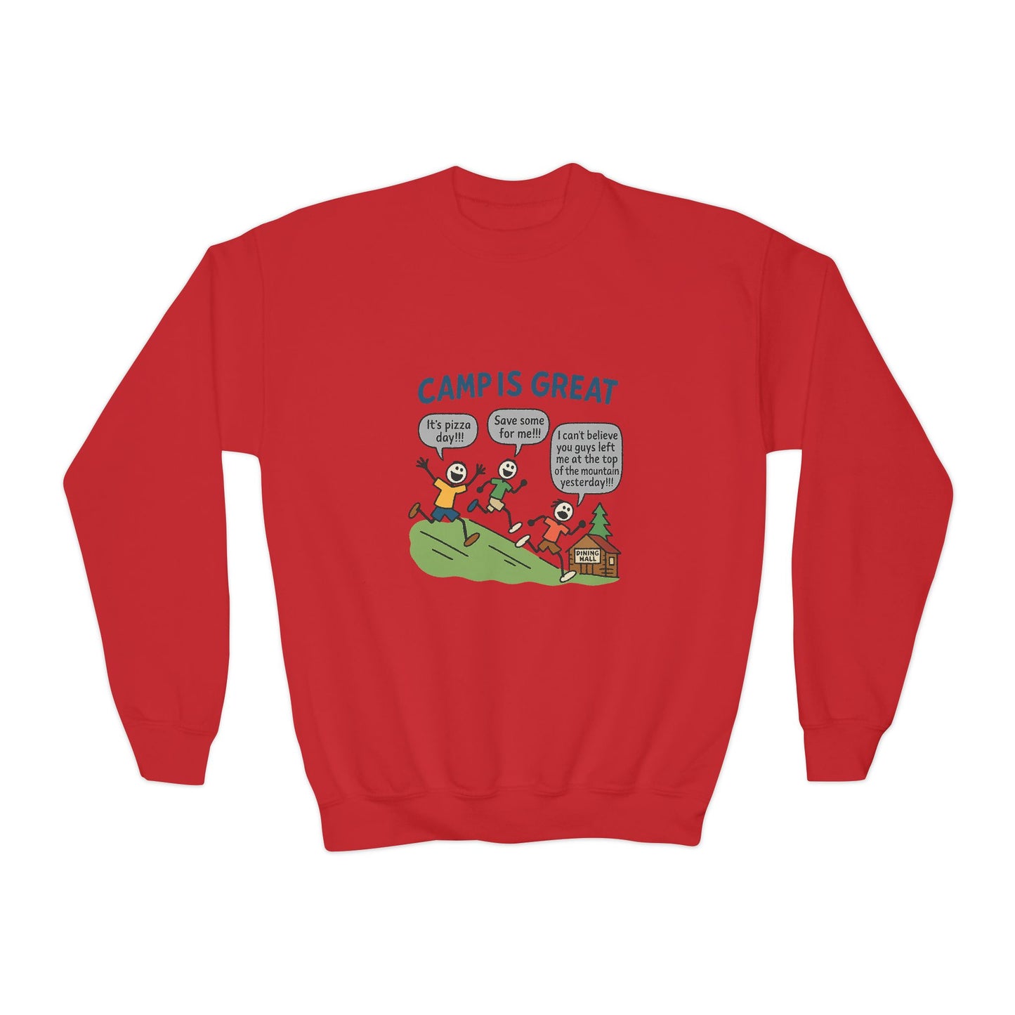 Youth Crewneck Sweatshirt Pizza Day