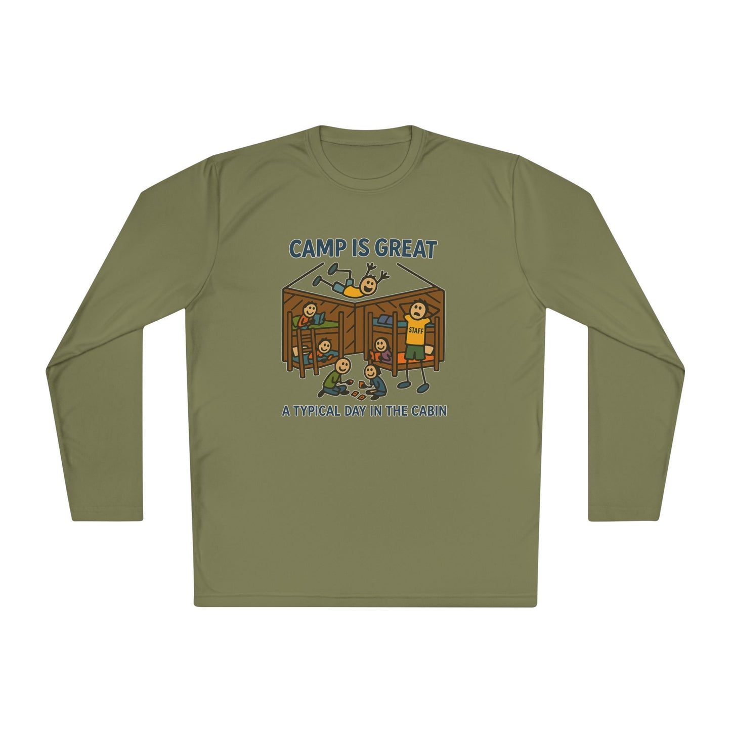 Unisex Lightweight Long Sleeve Tee Typical Day in the Cabin