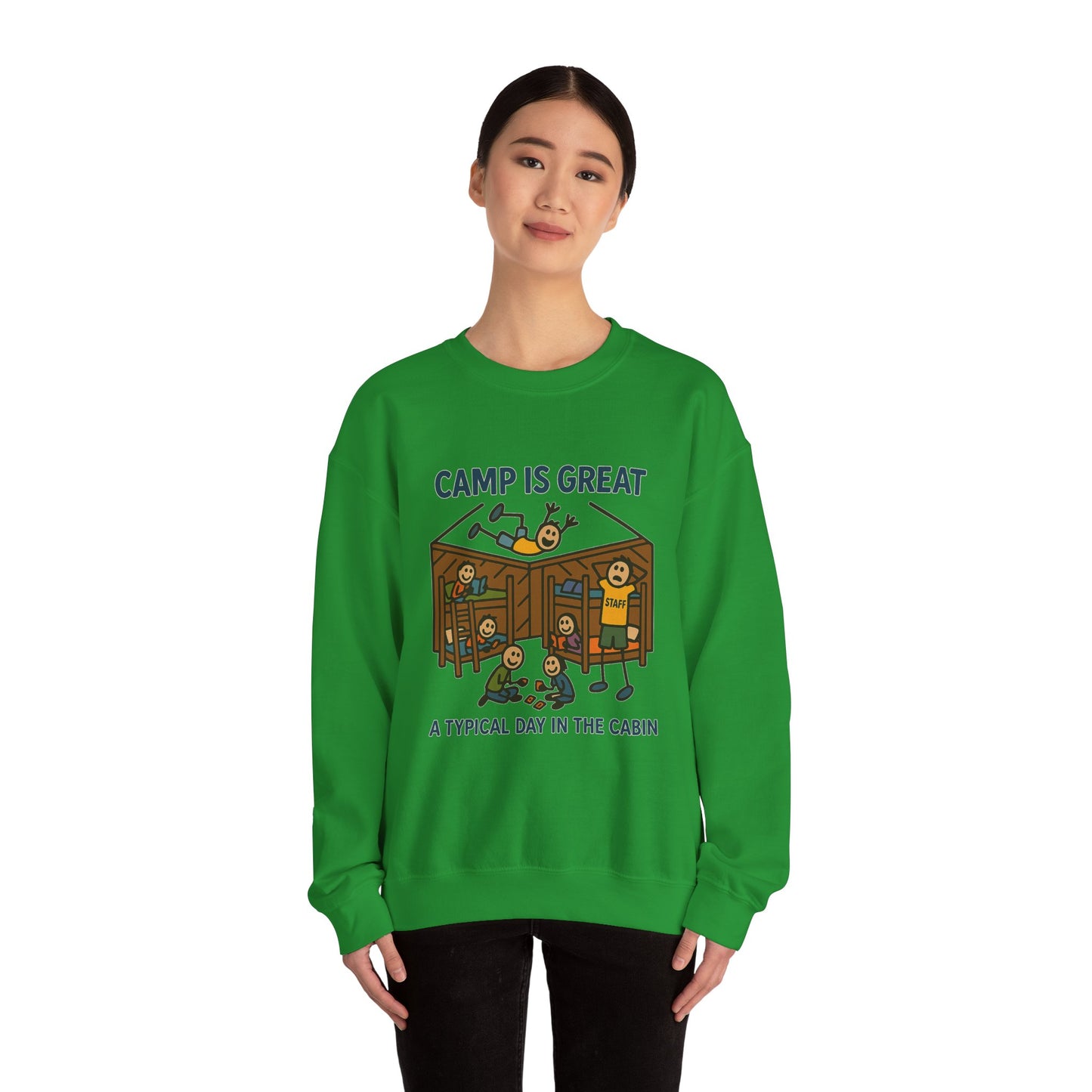 Unisex Heavy Blend™ Crewneck Sweatshirt Typical Day in the Cabin