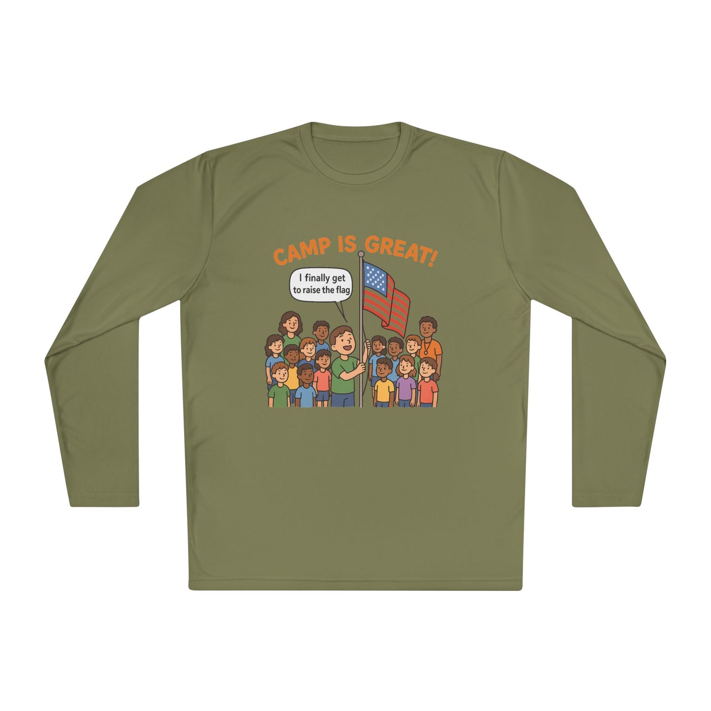 Unisex Lightweight Long Sleeve Tee Flag