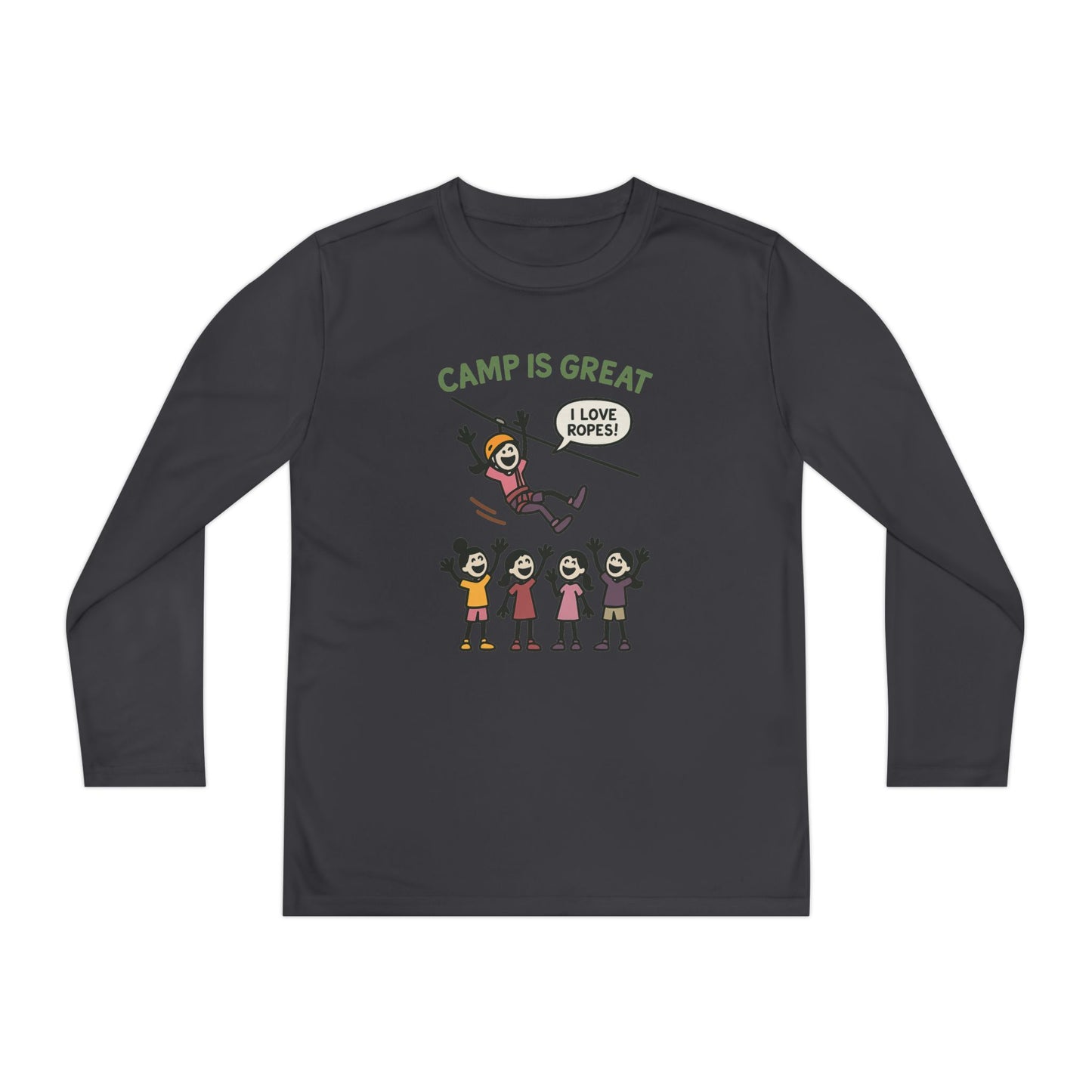 Youth Long Sleeve Competitor Tee Ropes