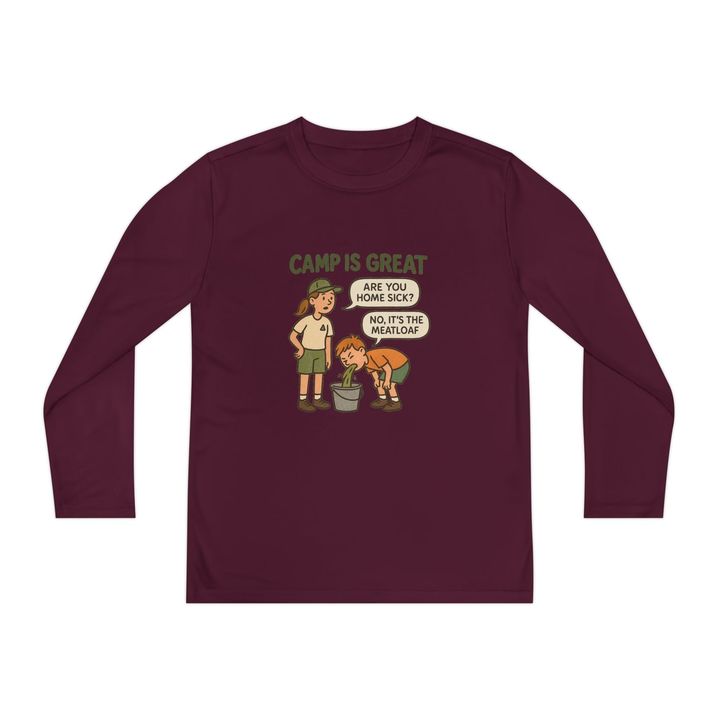 Youth Long Sleeve Competitor Tee Meatloaf