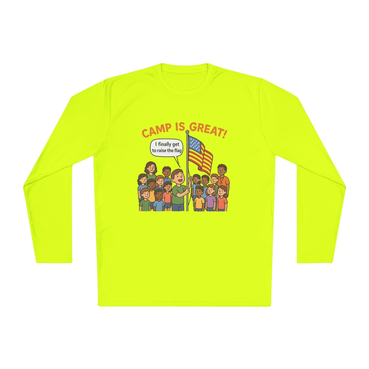 Unisex Lightweight Long Sleeve Tee Flag