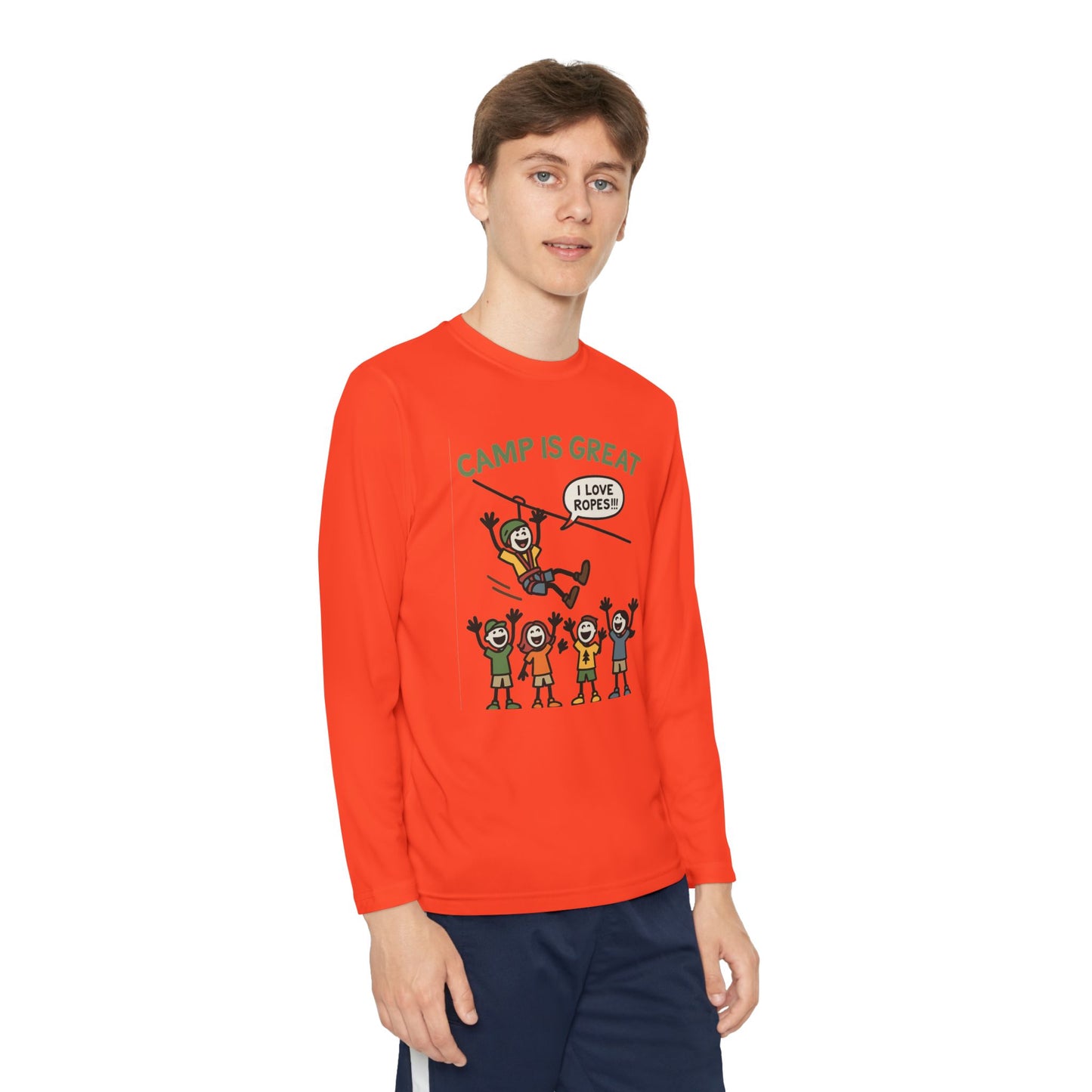 Youth Long Sleeve Competitor Tee Ropes