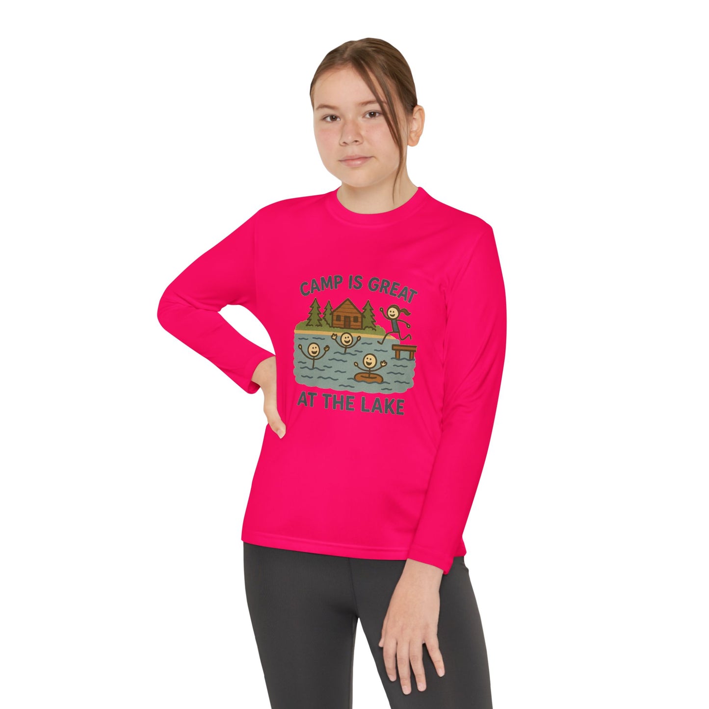 Youth Long Sleeve Competitor Tee Lake