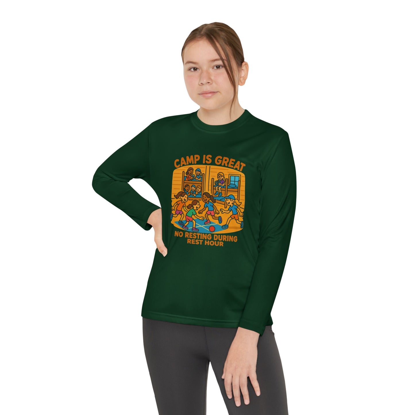 Youth Long Sleeve Competitor Tee Rest Hour