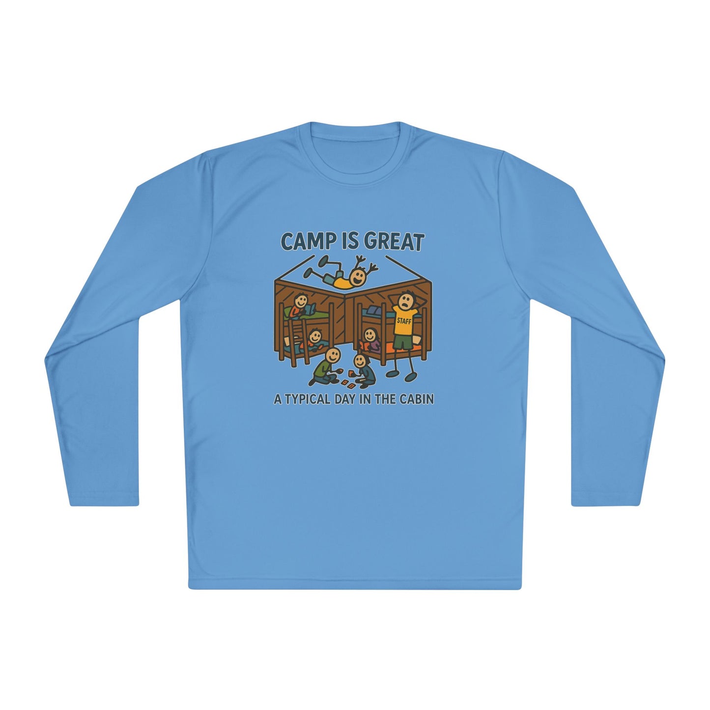 Unisex Lightweight Long Sleeve Tee Typical Day in the Cabin