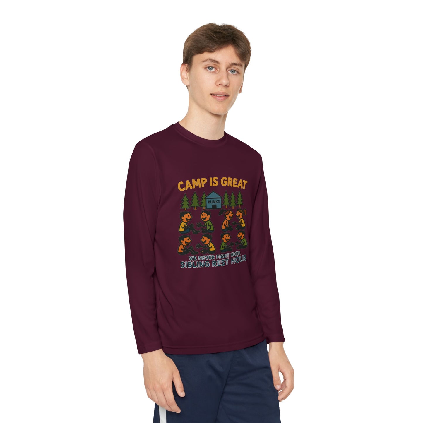 Youth Long Sleeve Competitor Tee Sibling Rest Hour