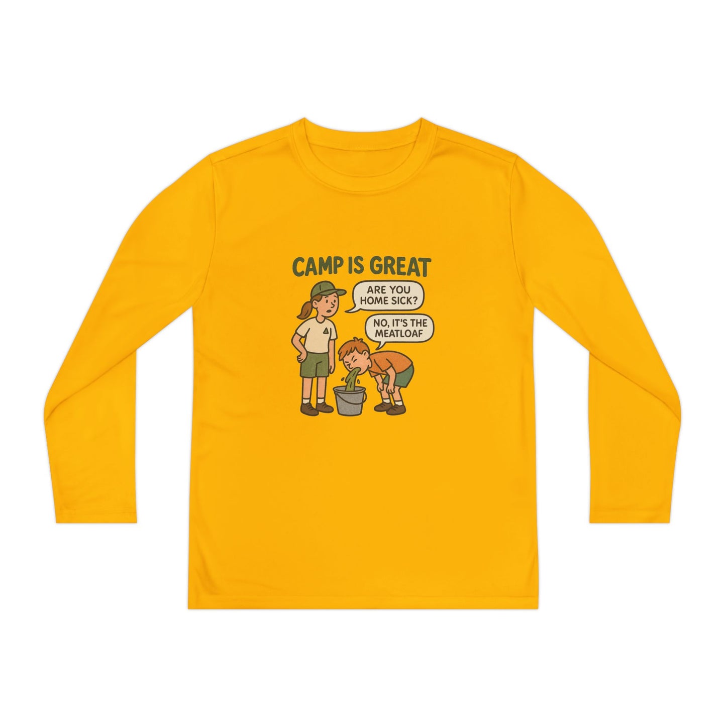 Youth Long Sleeve Competitor Tee Meatloaf