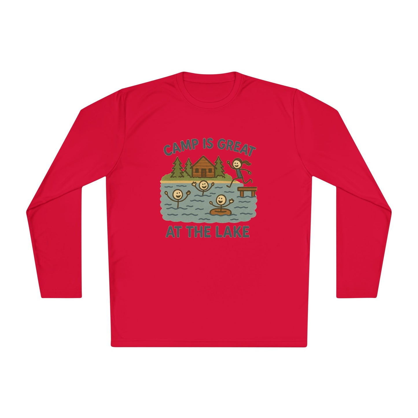 Unisex Lightweight Long Sleeve Tee Lake
