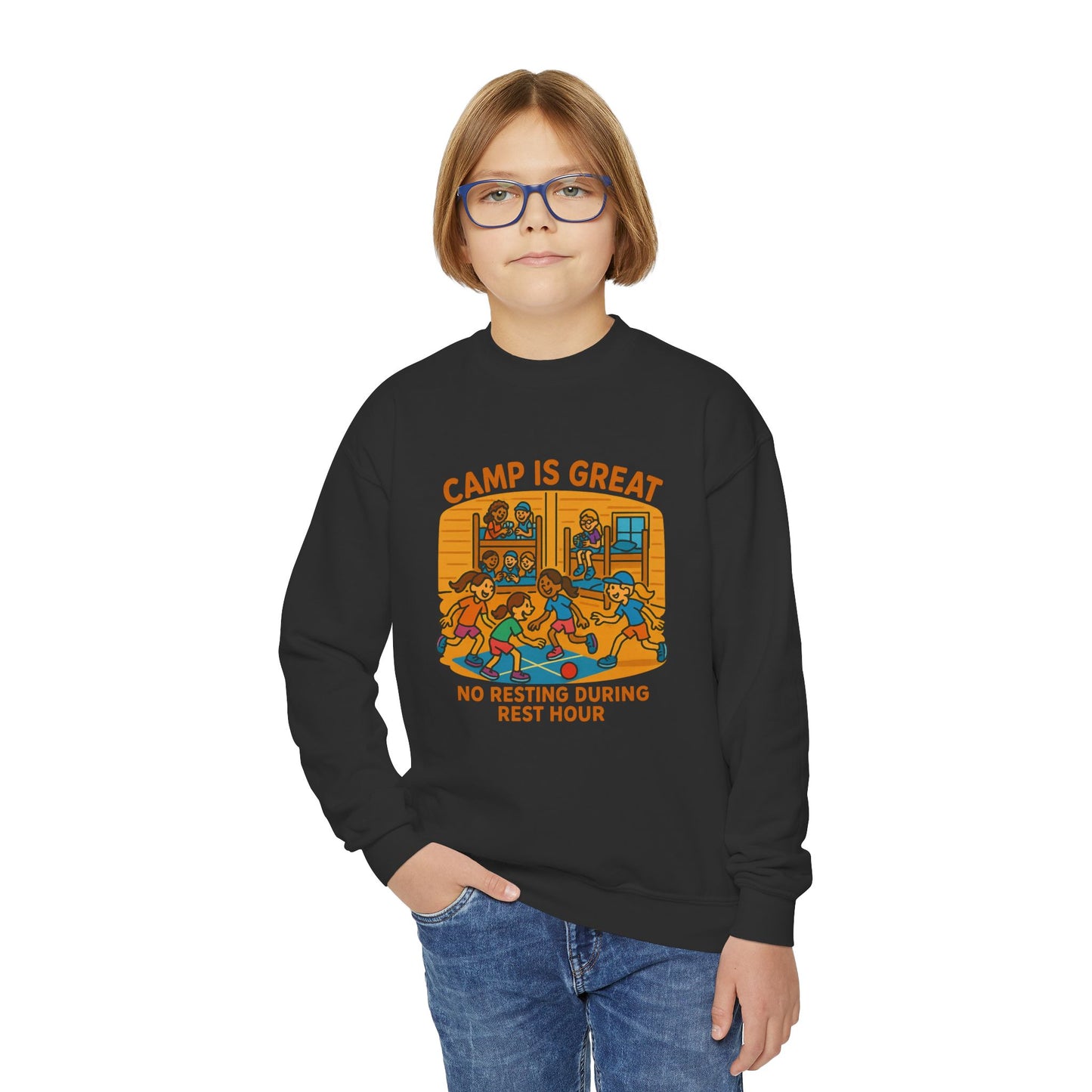 Youth Crewneck Sweatshirt Rest Hour