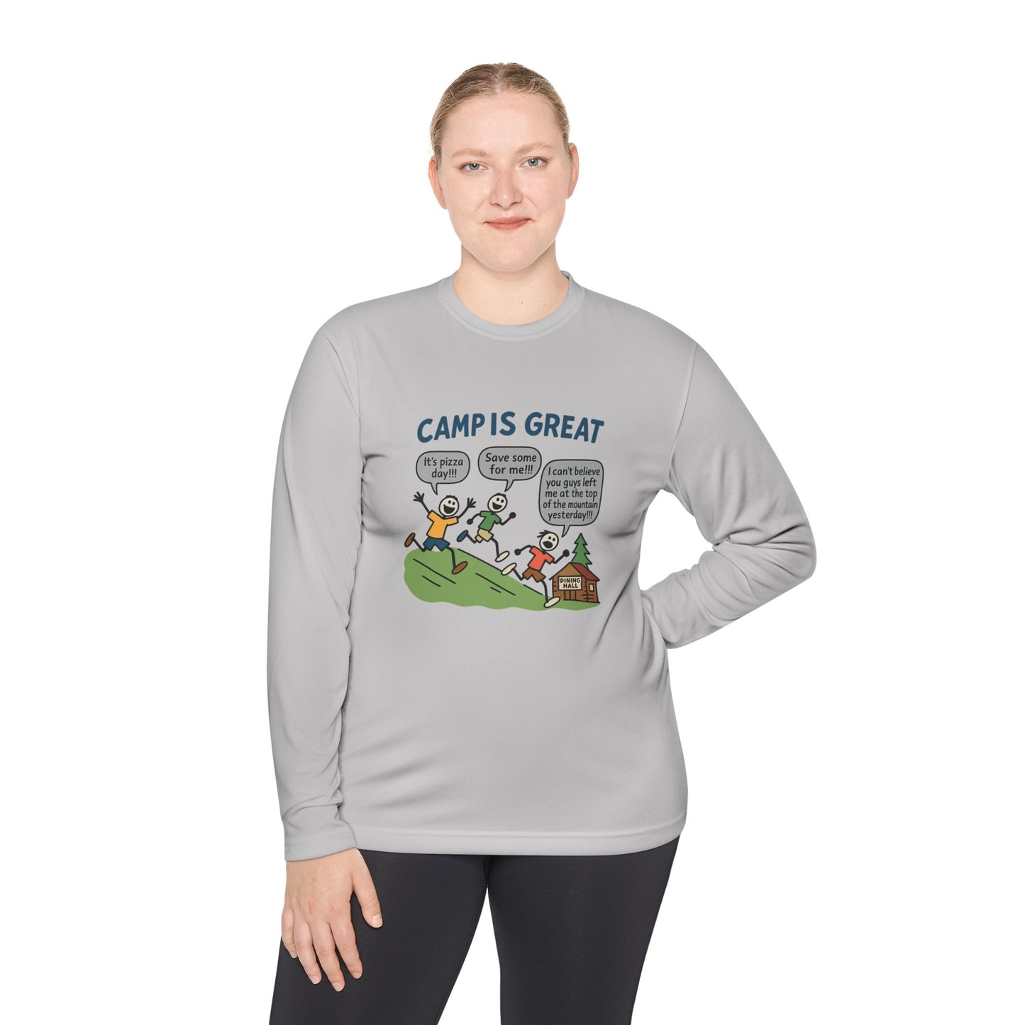 Unisex Lightweight Long Sleeve Tee Pizza Day