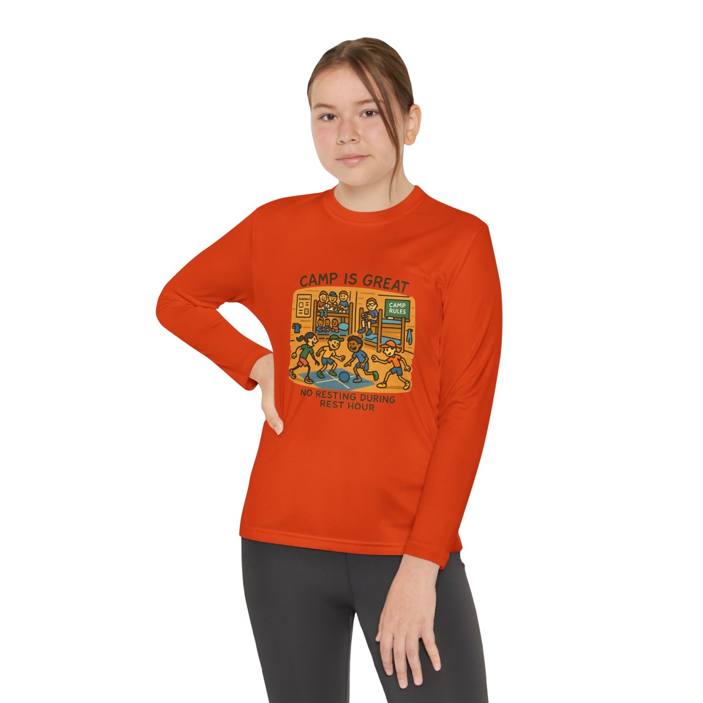 Youth Long Sleeve Competitor Tee Rest Hour