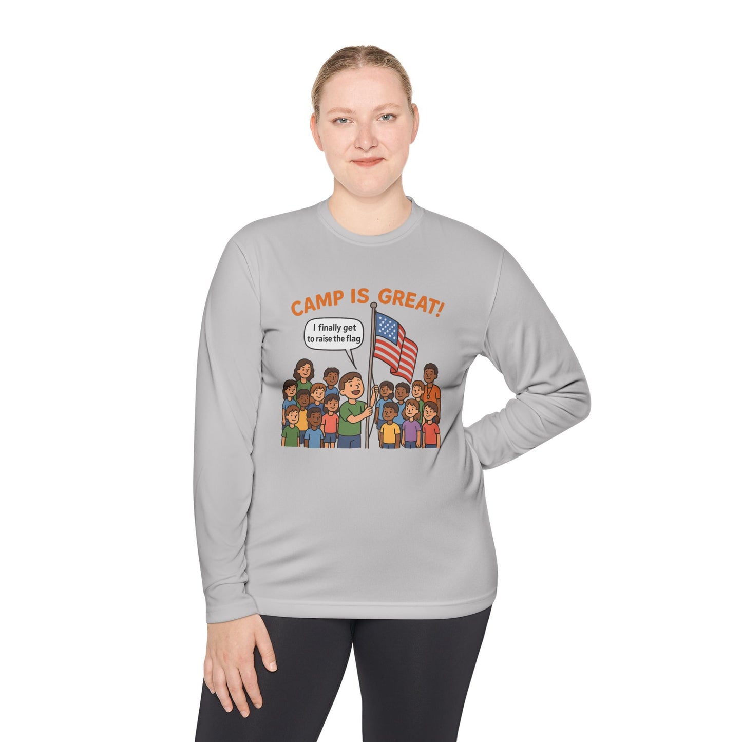 Unisex Lightweight Long Sleeve Tee Flag