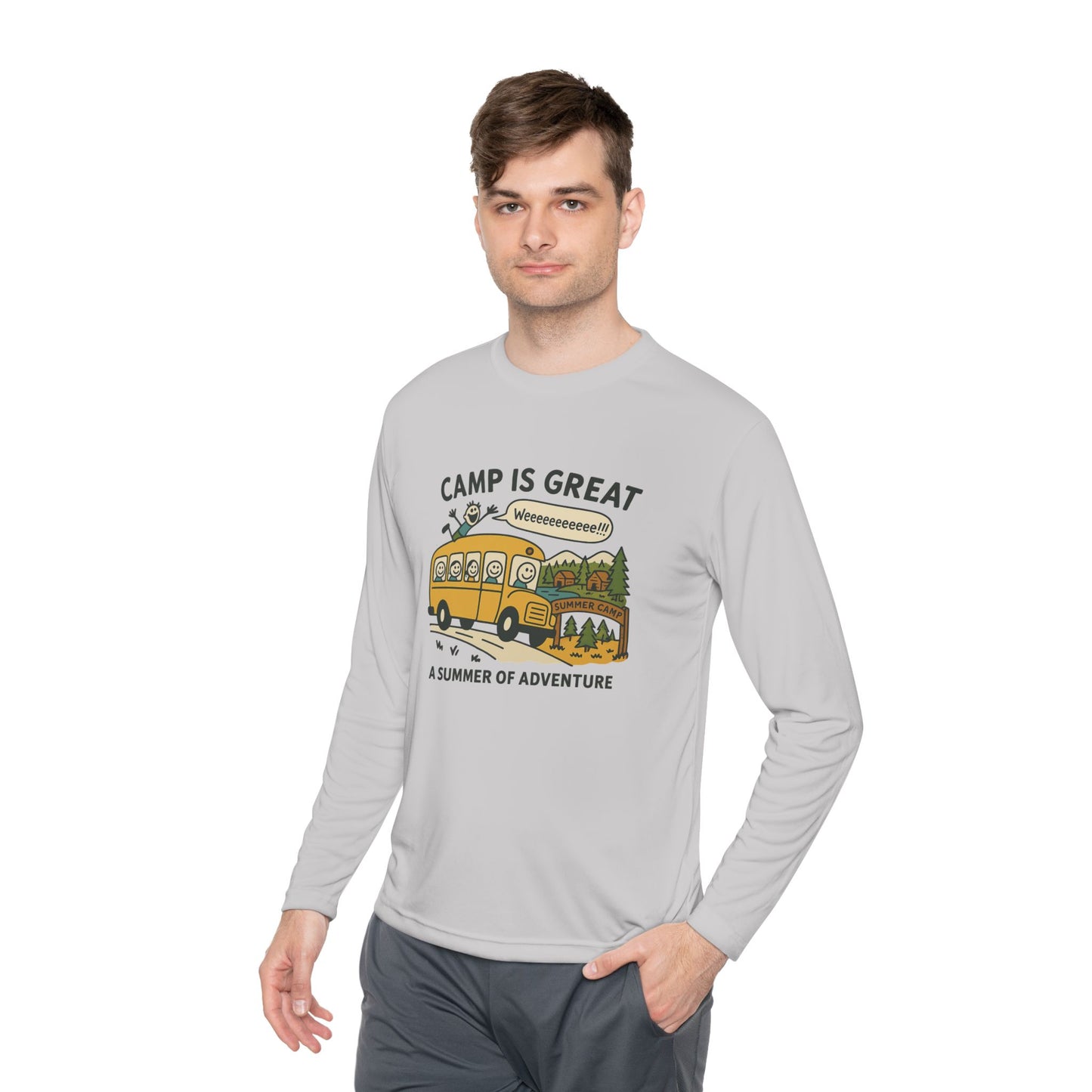 Unisex Lightweight Long Sleeve Tee Bus