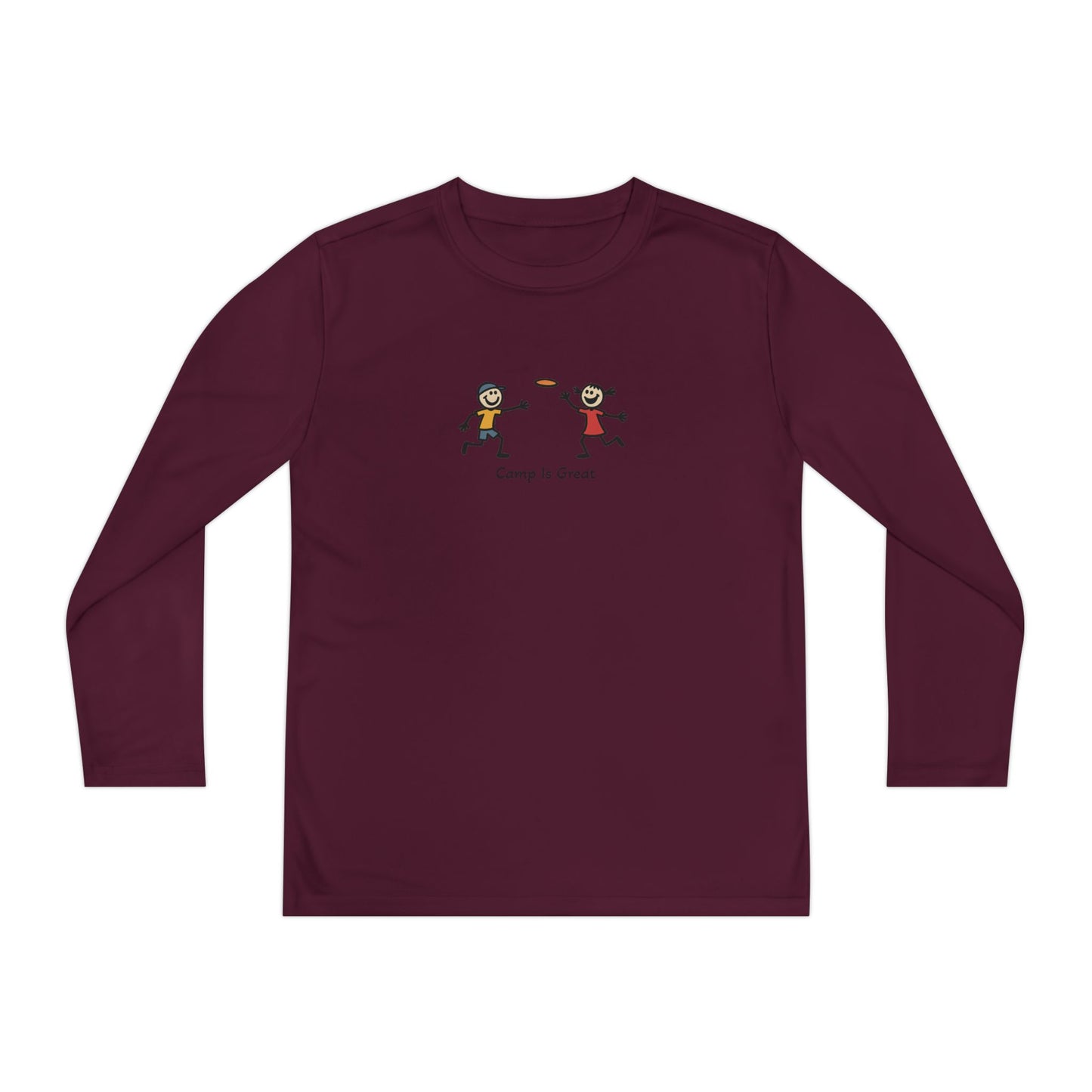 Youth Long Sleeve Competitor Tee Frisbee