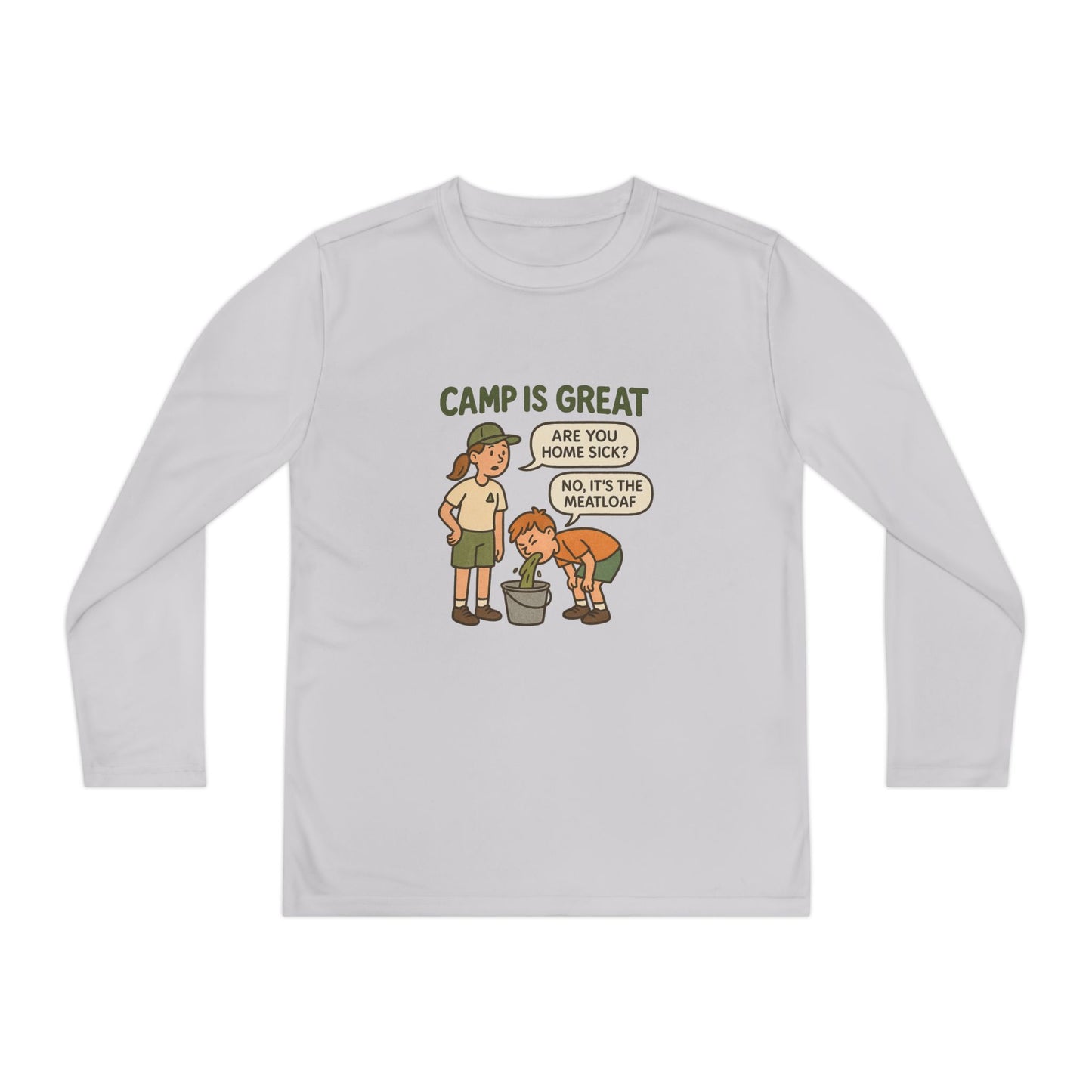 Youth Long Sleeve Competitor Tee Meatloaf
