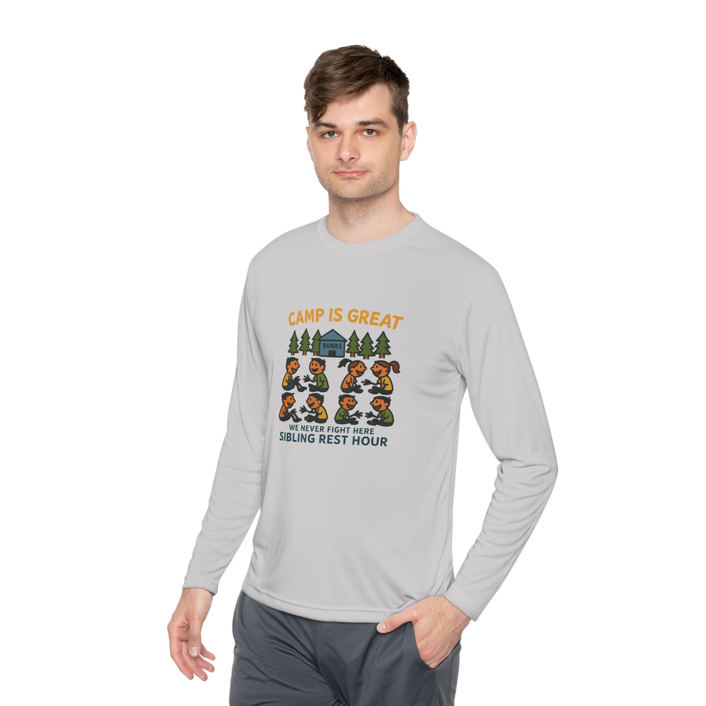 Unisex Lightweight Long Sleeve Tee Sibling Rest Hour