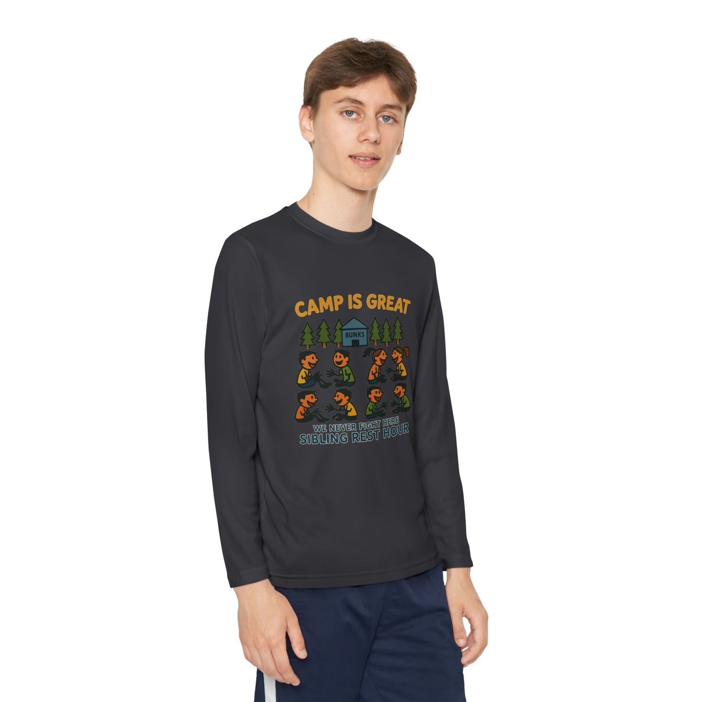 Youth Long Sleeve Competitor Tee Sibling Rest Hour