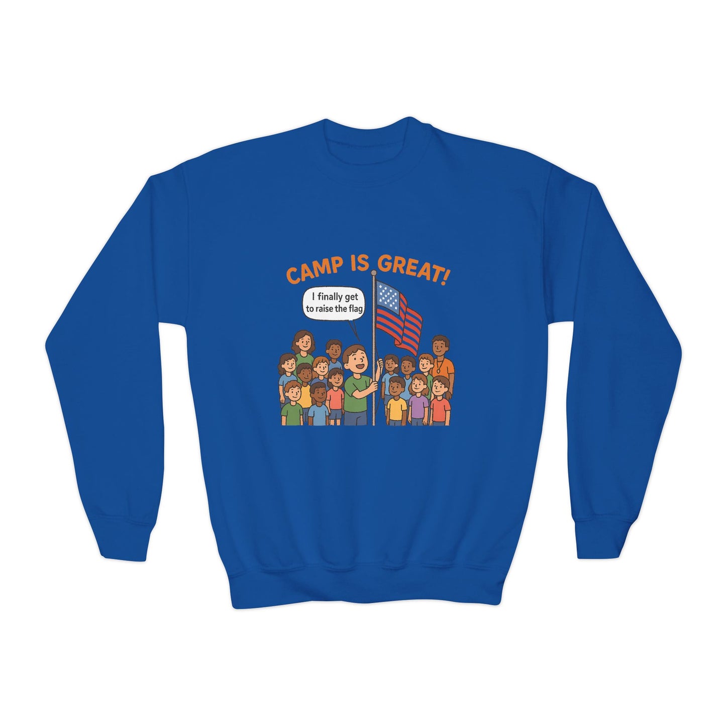 Youth Crewneck Sweatshirt Flag