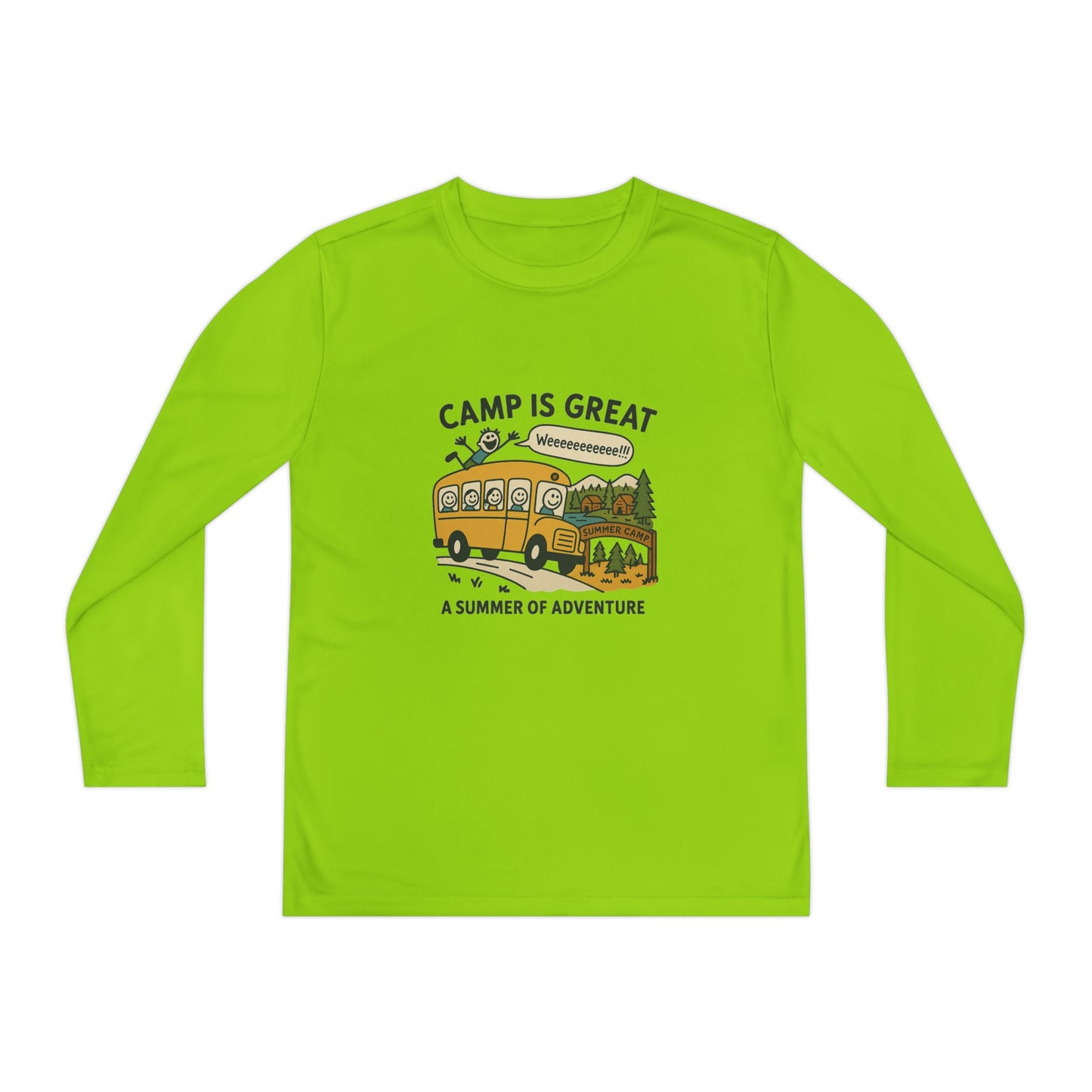 Youth Long Sleeve Competitor Tee Bus