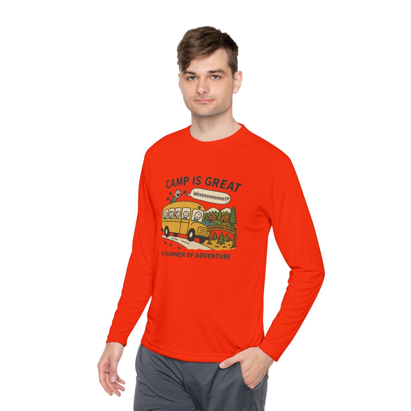 Unisex Lightweight Long Sleeve Tee Bus