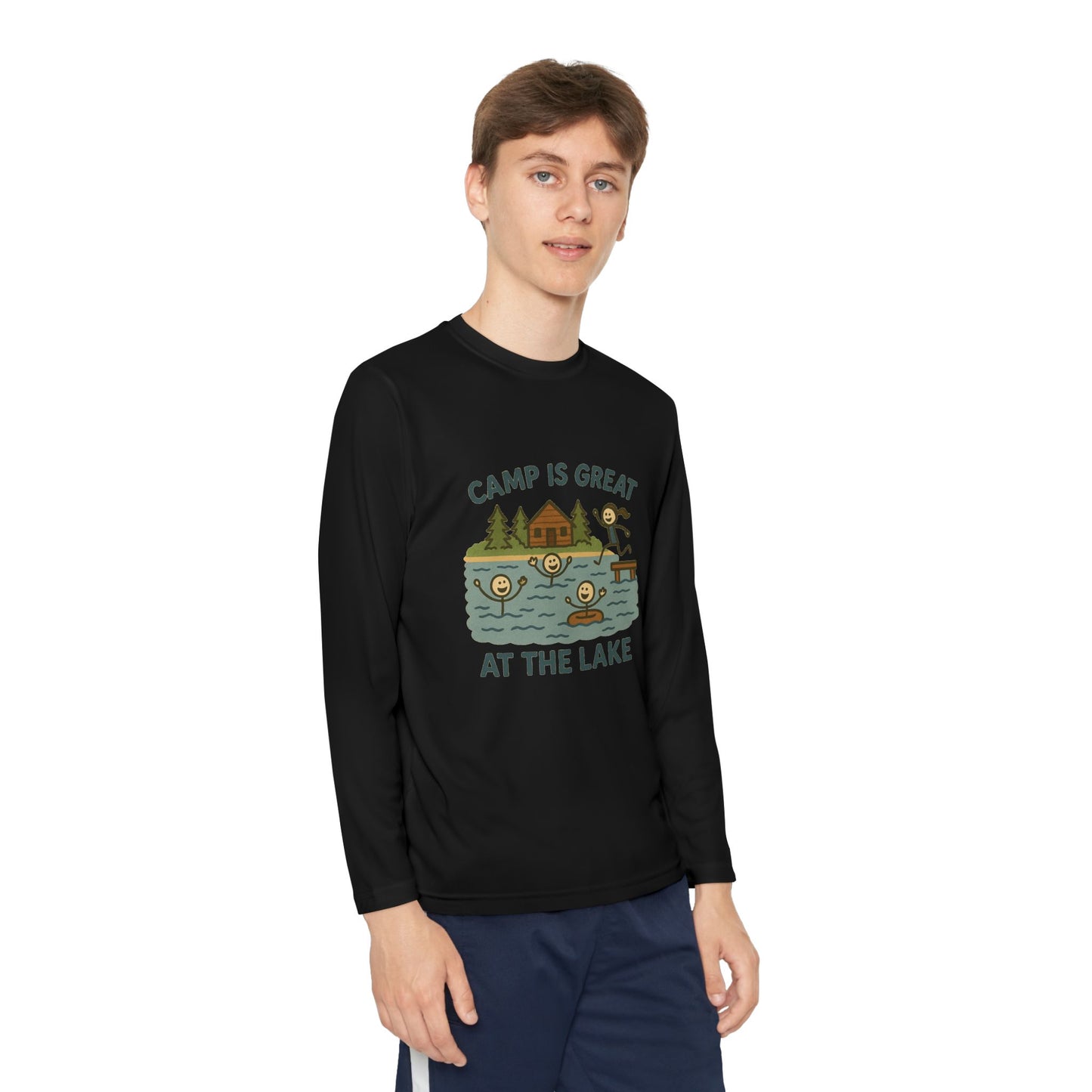 Youth Long Sleeve Competitor Tee Lake
