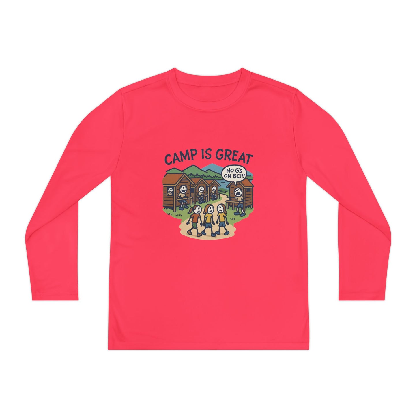 Youth Long Sleeve Competitor Tee No G's on BC