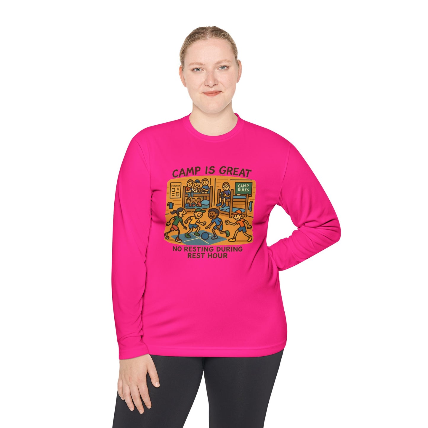 Unisex Lightweight Long Sleeve Tee Rest Hour