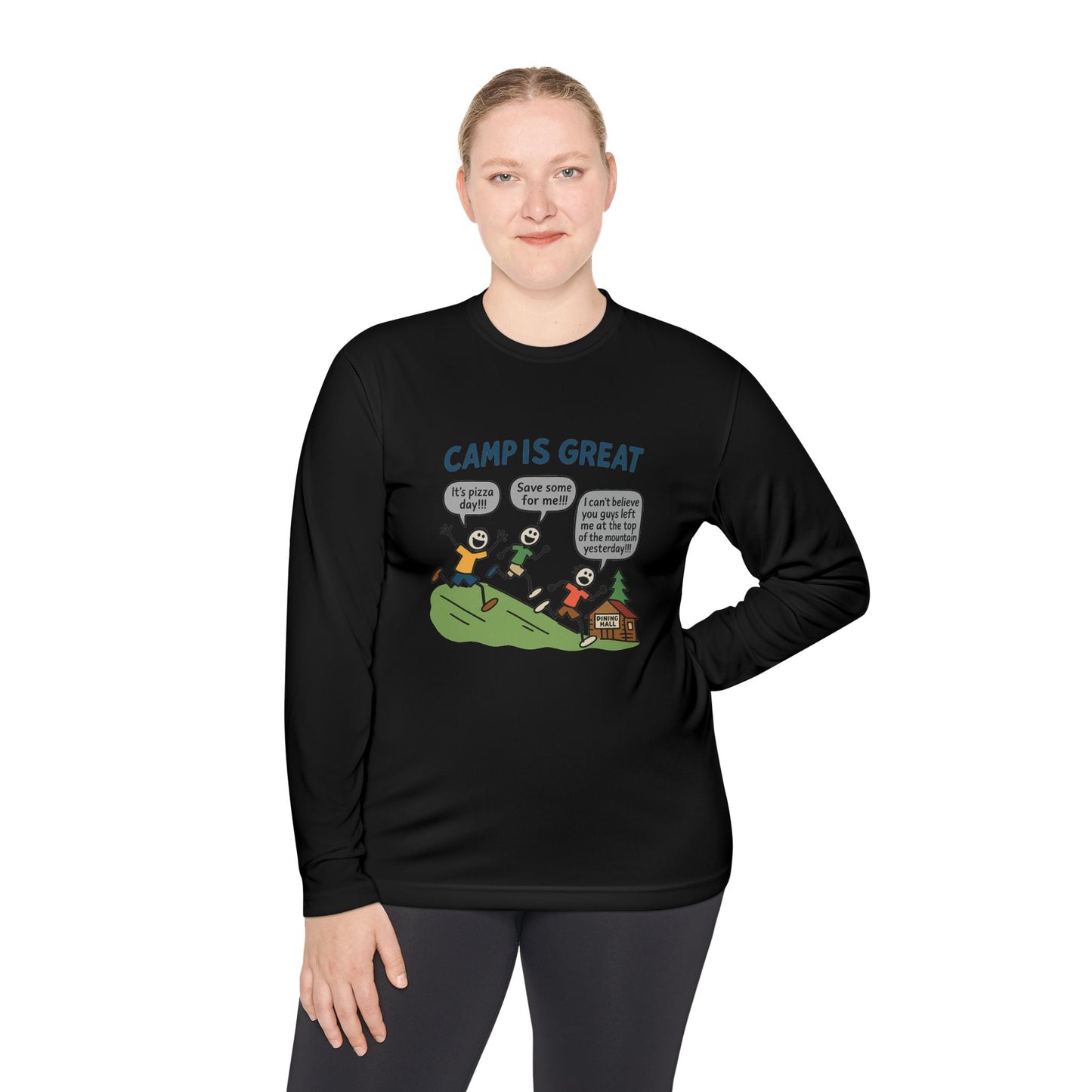 Unisex Lightweight Long Sleeve Tee Pizza Day