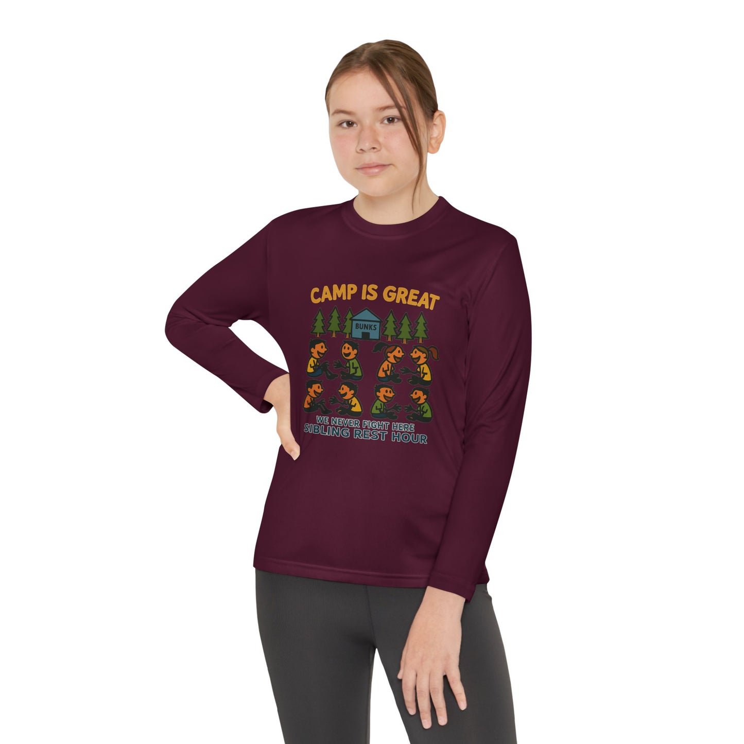 Youth Long Sleeve Competitor Tee Sibling Rest Hour