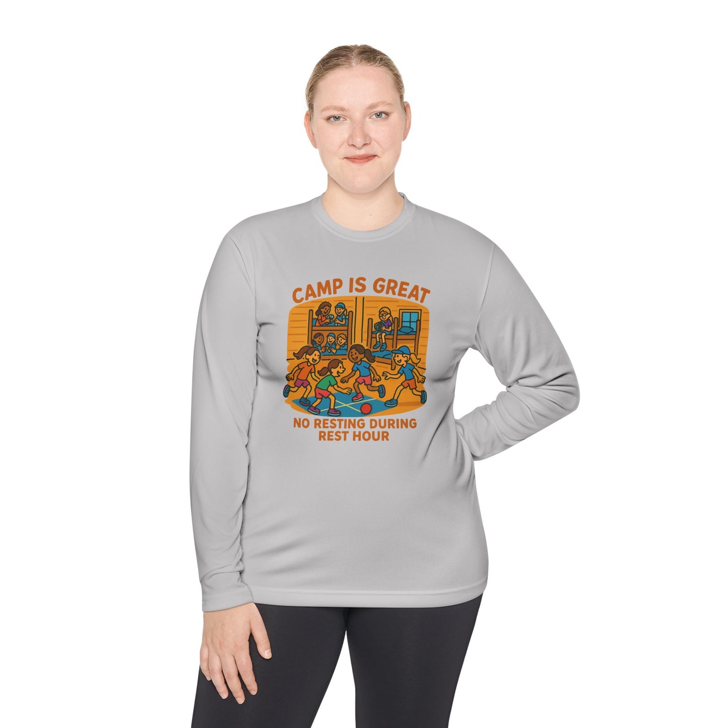 Unisex Lightweight Long Sleeve Tee Rest Hour