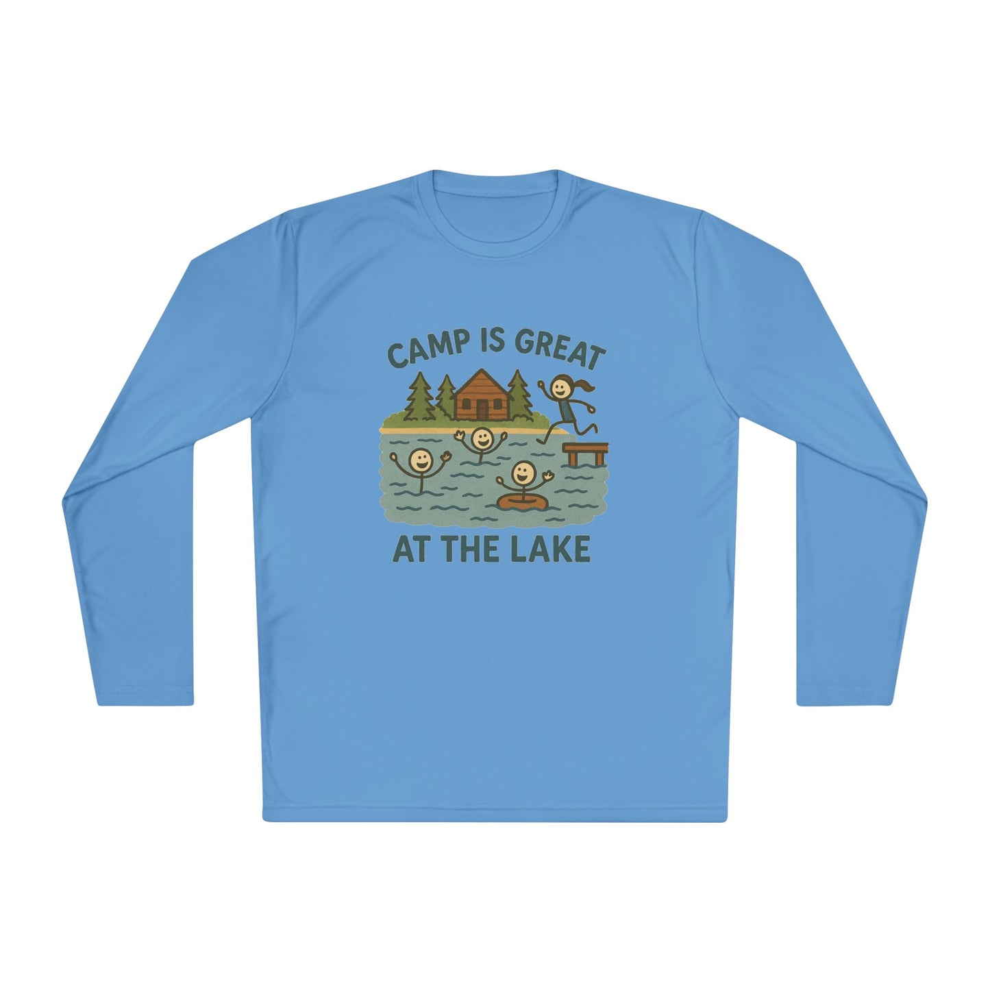 Unisex Lightweight Long Sleeve Tee Lake