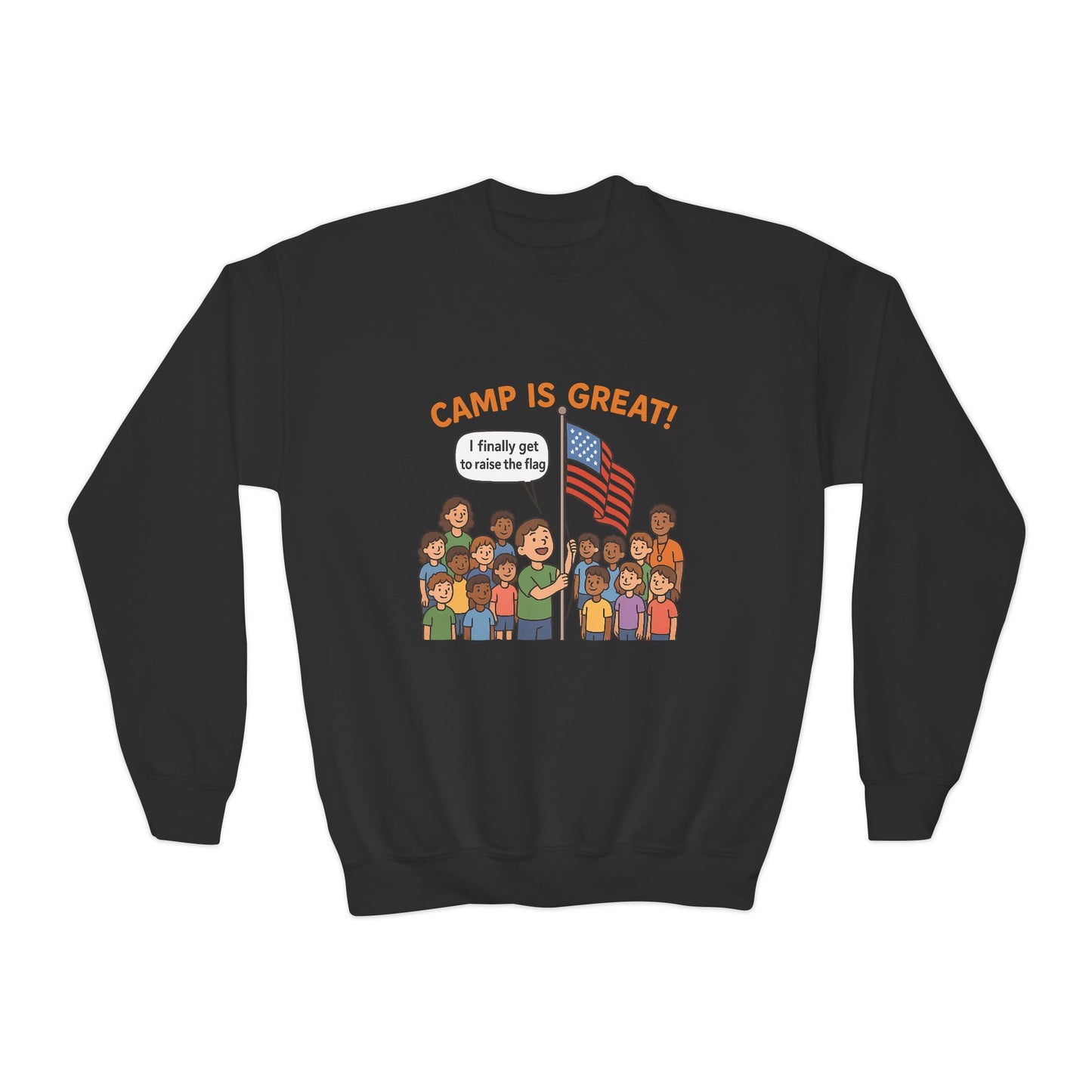 Youth Crewneck Sweatshirt Flag