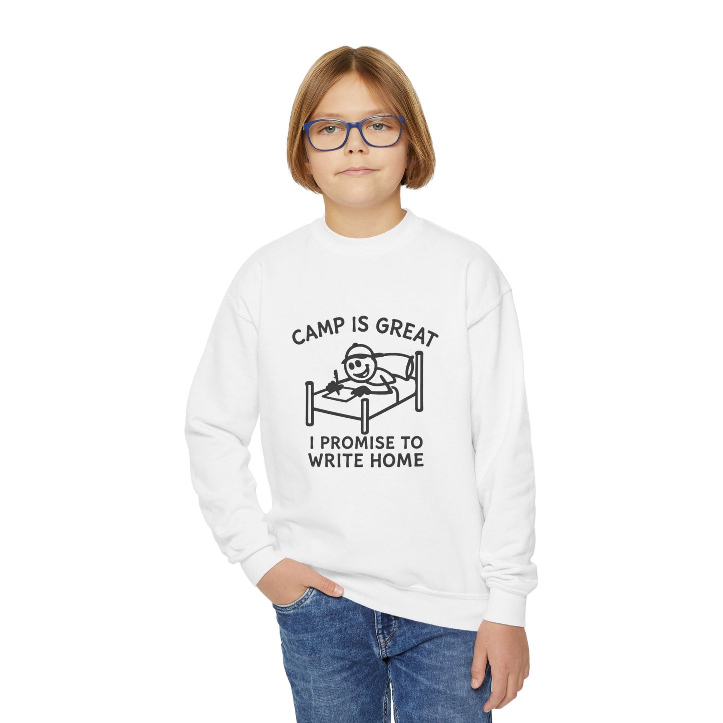 Youth Crewneck Sweatshirt Write Home