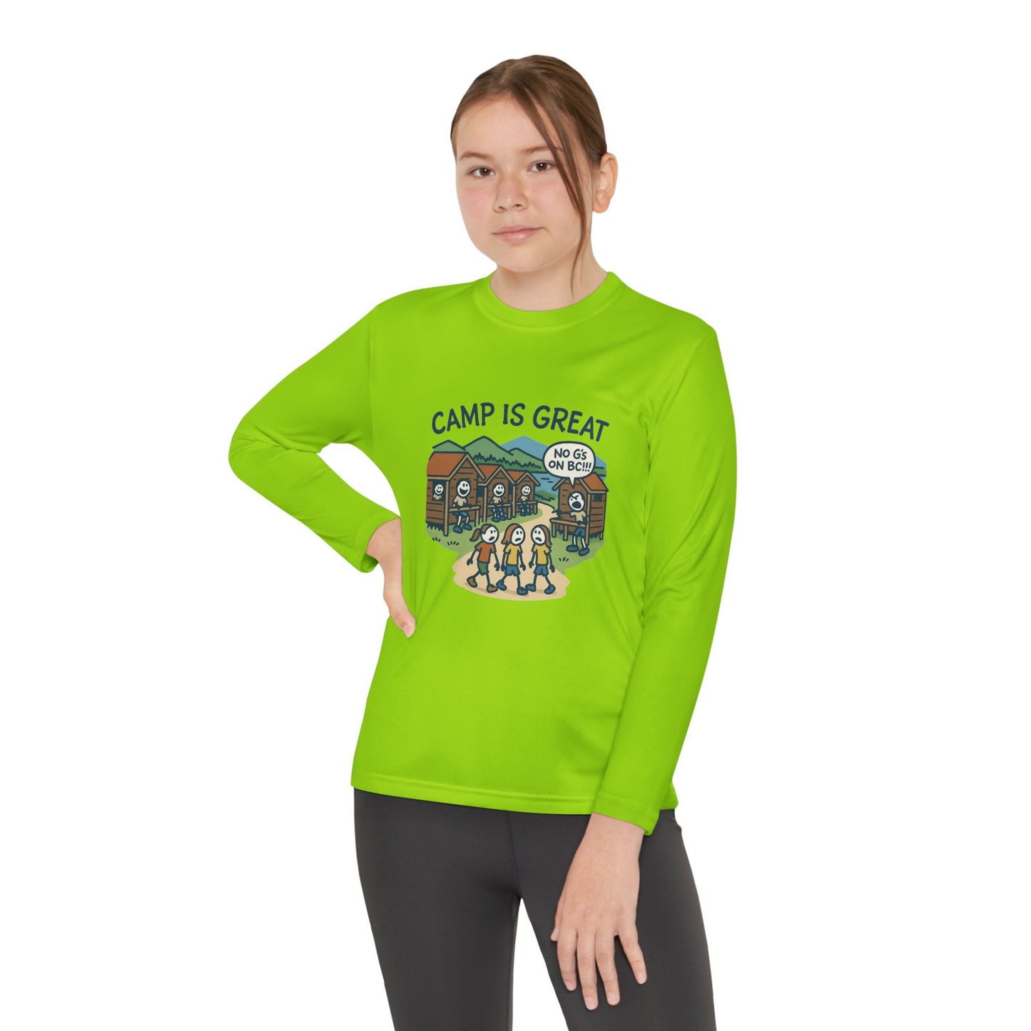 Youth Long Sleeve Competitor Tee No G's on BC
