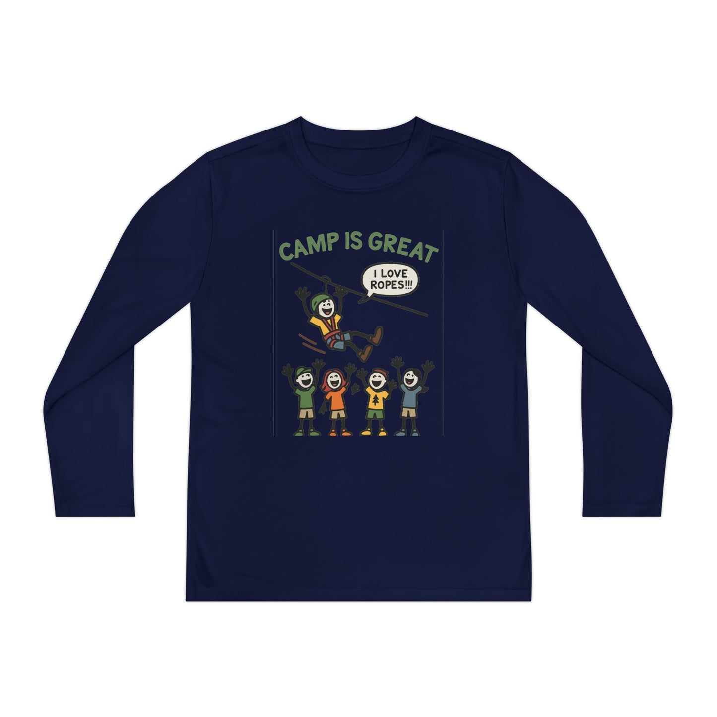 Youth Long Sleeve Competitor Tee Ropes