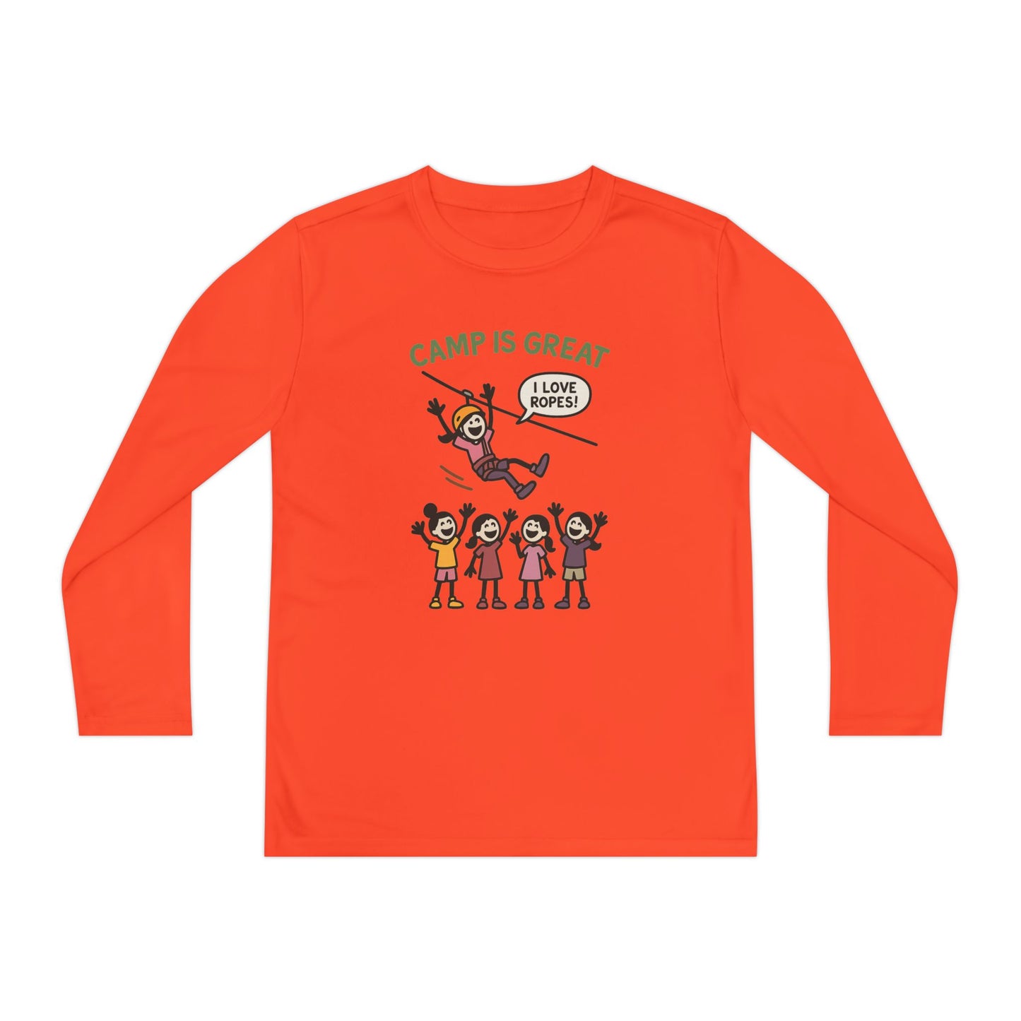 Youth Long Sleeve Competitor Tee Ropes